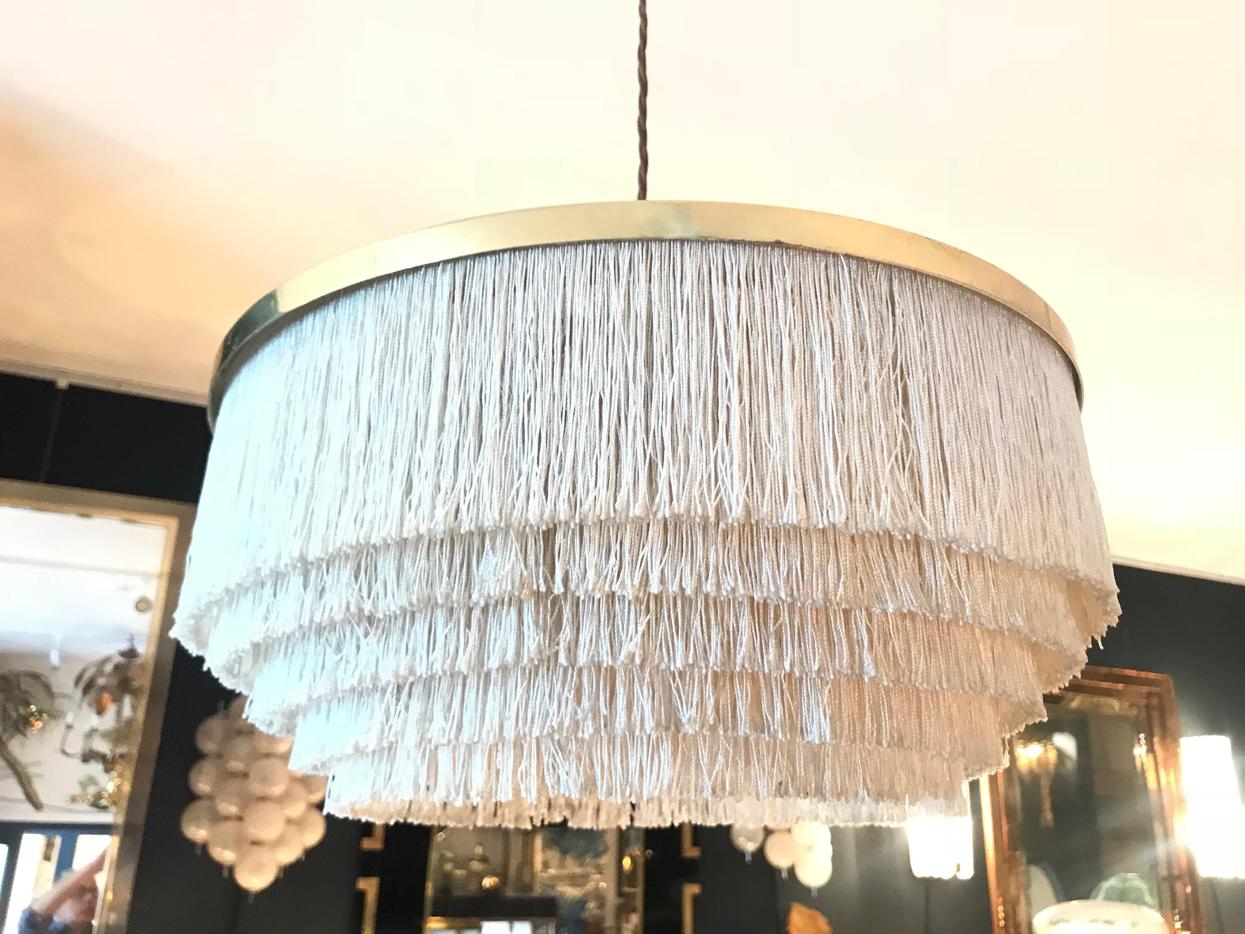 fringed ceiling light