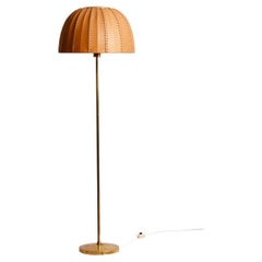 Hans-Agne Jakobsson G 52/M, lampadaire avec abat-jour en cuir