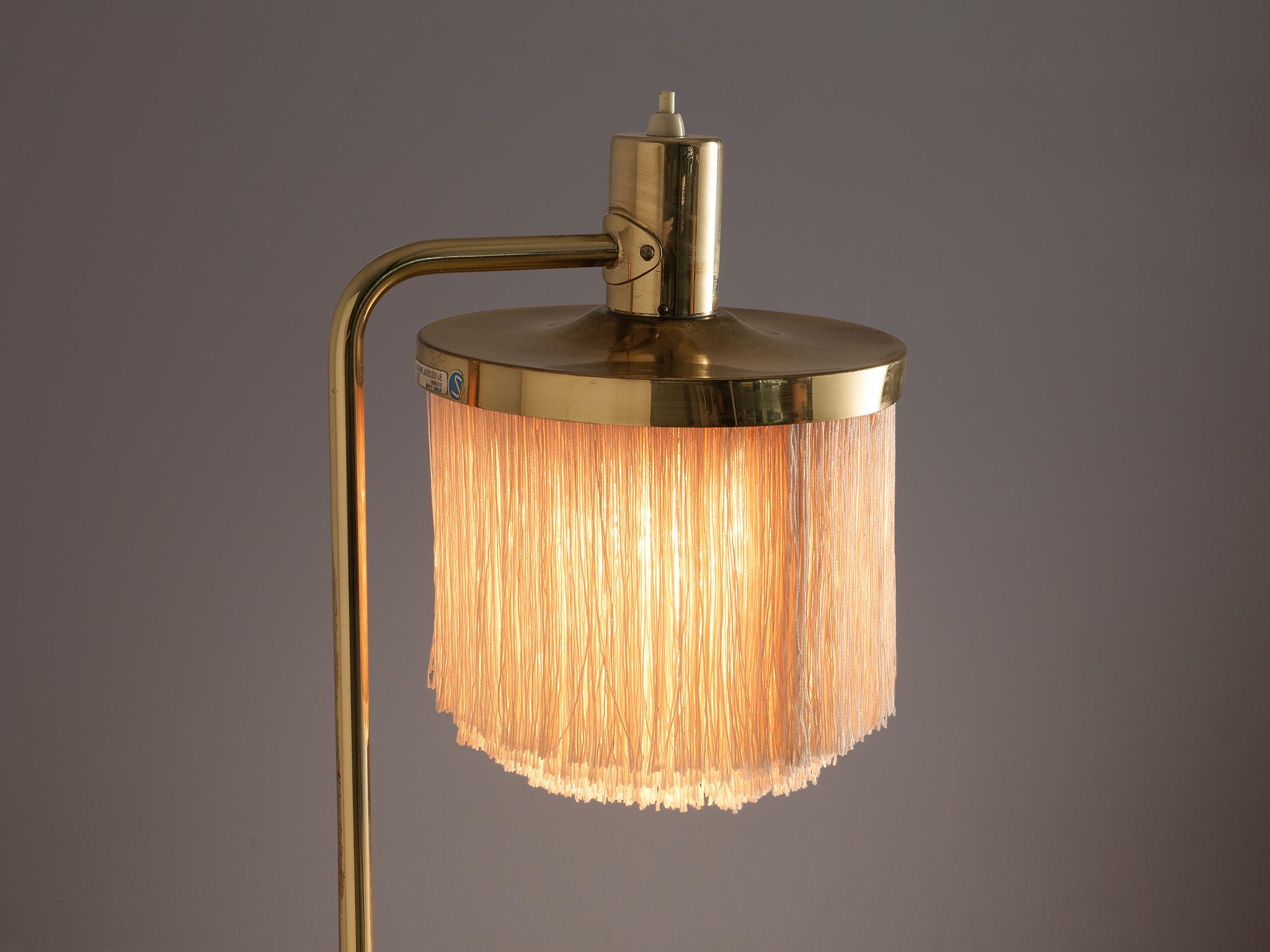 Hans-Agne Jakobsson 'G109' Floor Lamp in Brass with Silk Strings 1