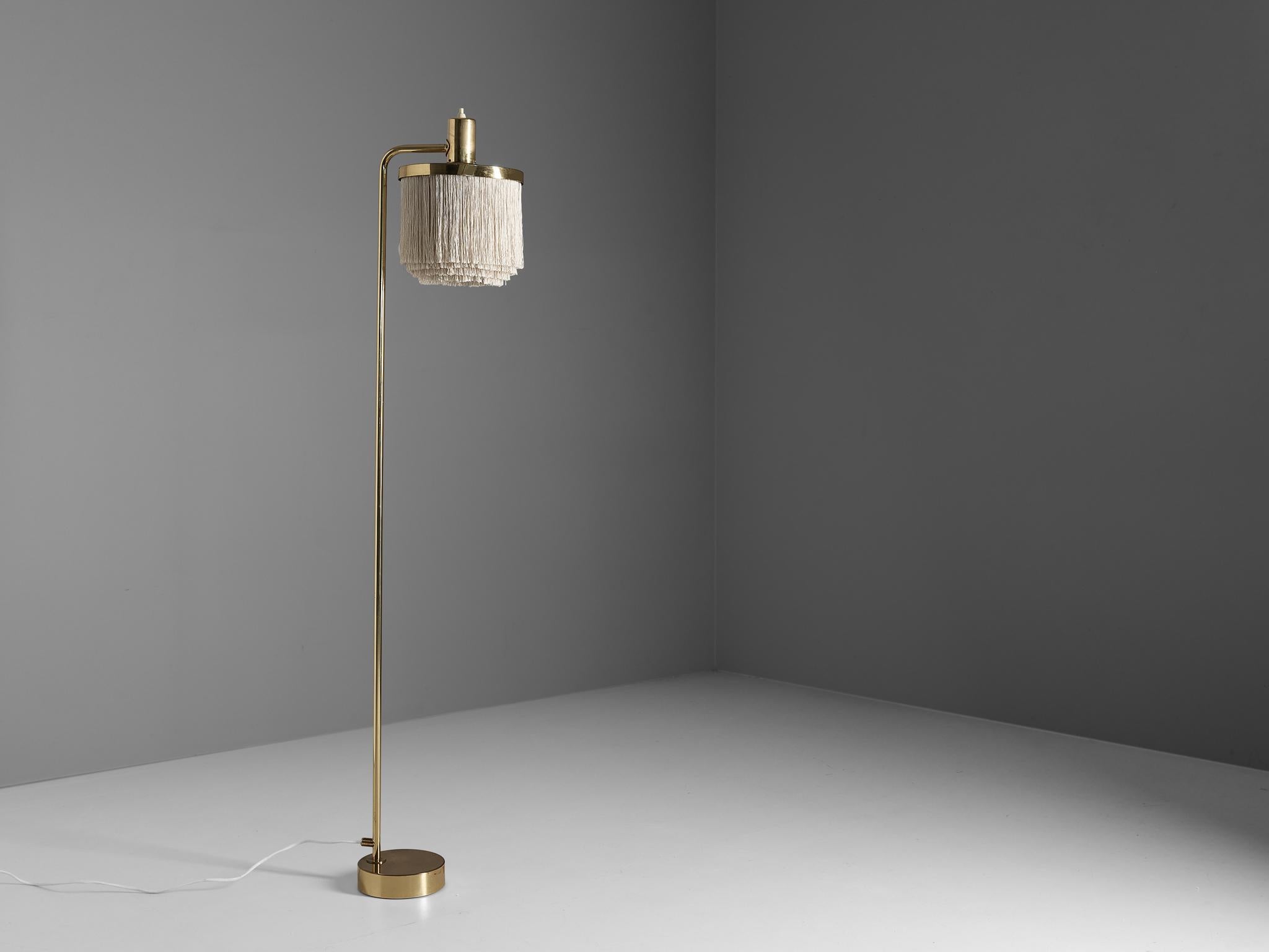 Hans-Agne Jakobsson 'G109' Floor Lamp in Brass with Silk Strings 2