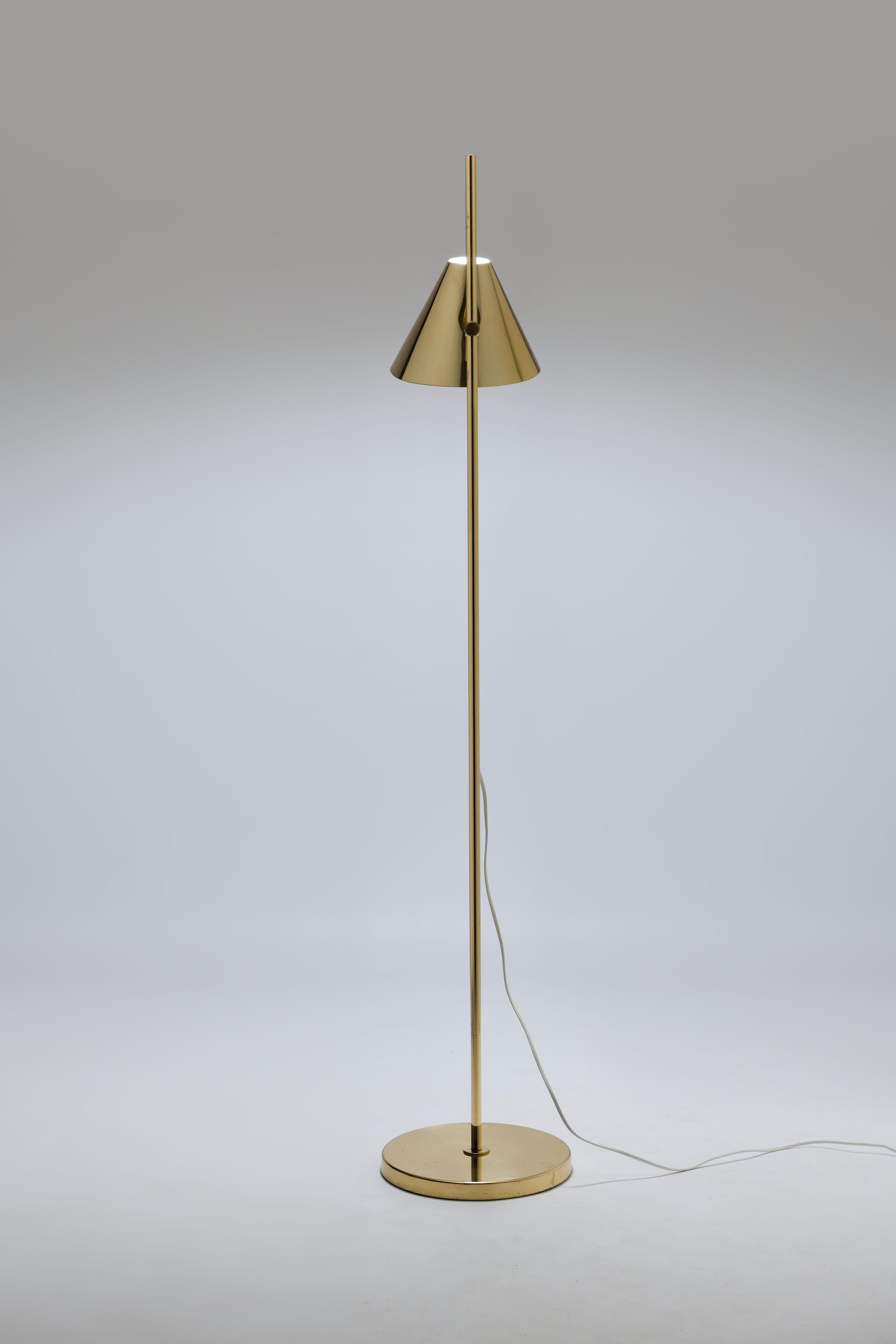 Swedish Hans Agne Jakobsson G185 Cone Shape Floor Lamp by Markaryd Sweden