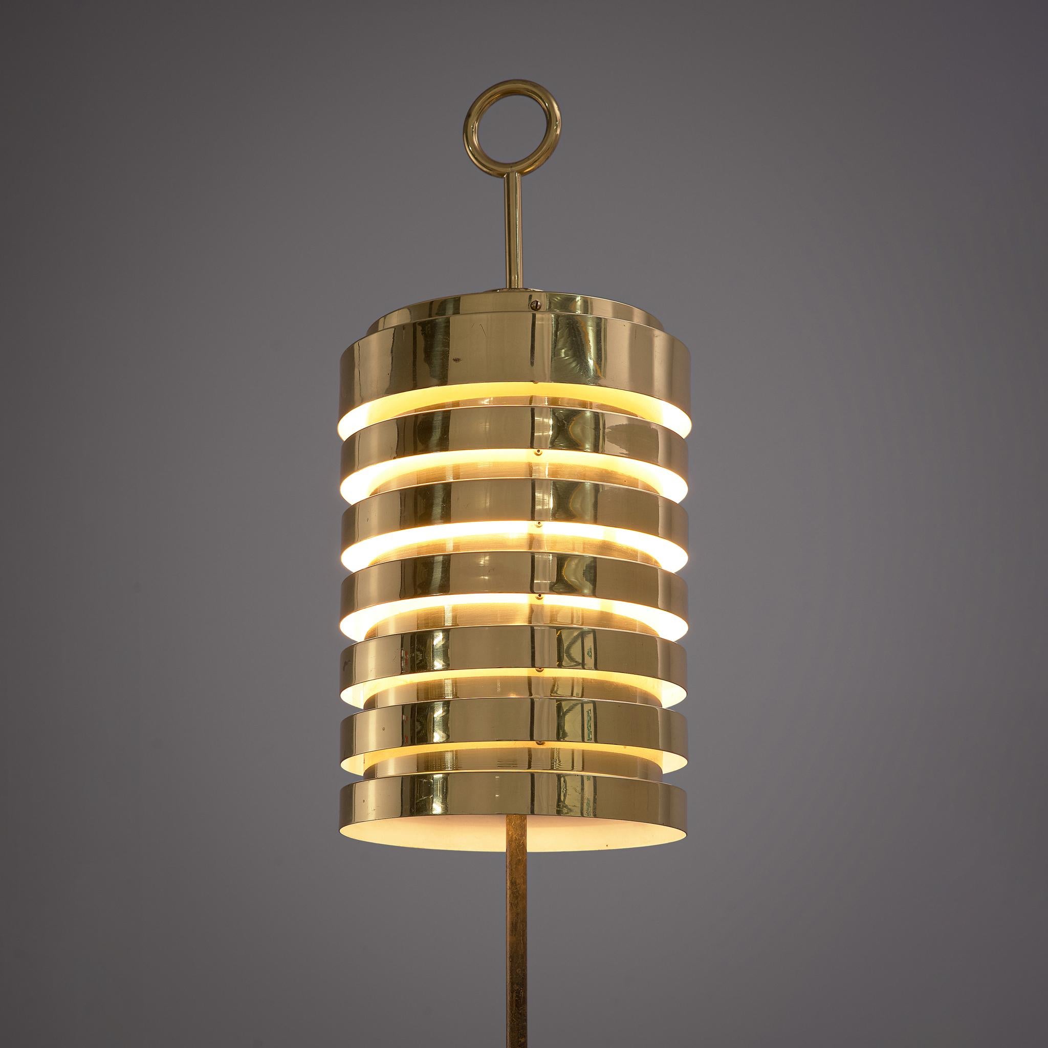 Swedish Hans-Agne Jakobsson 'G20' Floor Lamp in Brass 