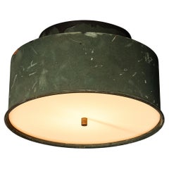 Vintage Hans-Agne Jakobsson Green Patinated Copper Ceiling Lamp