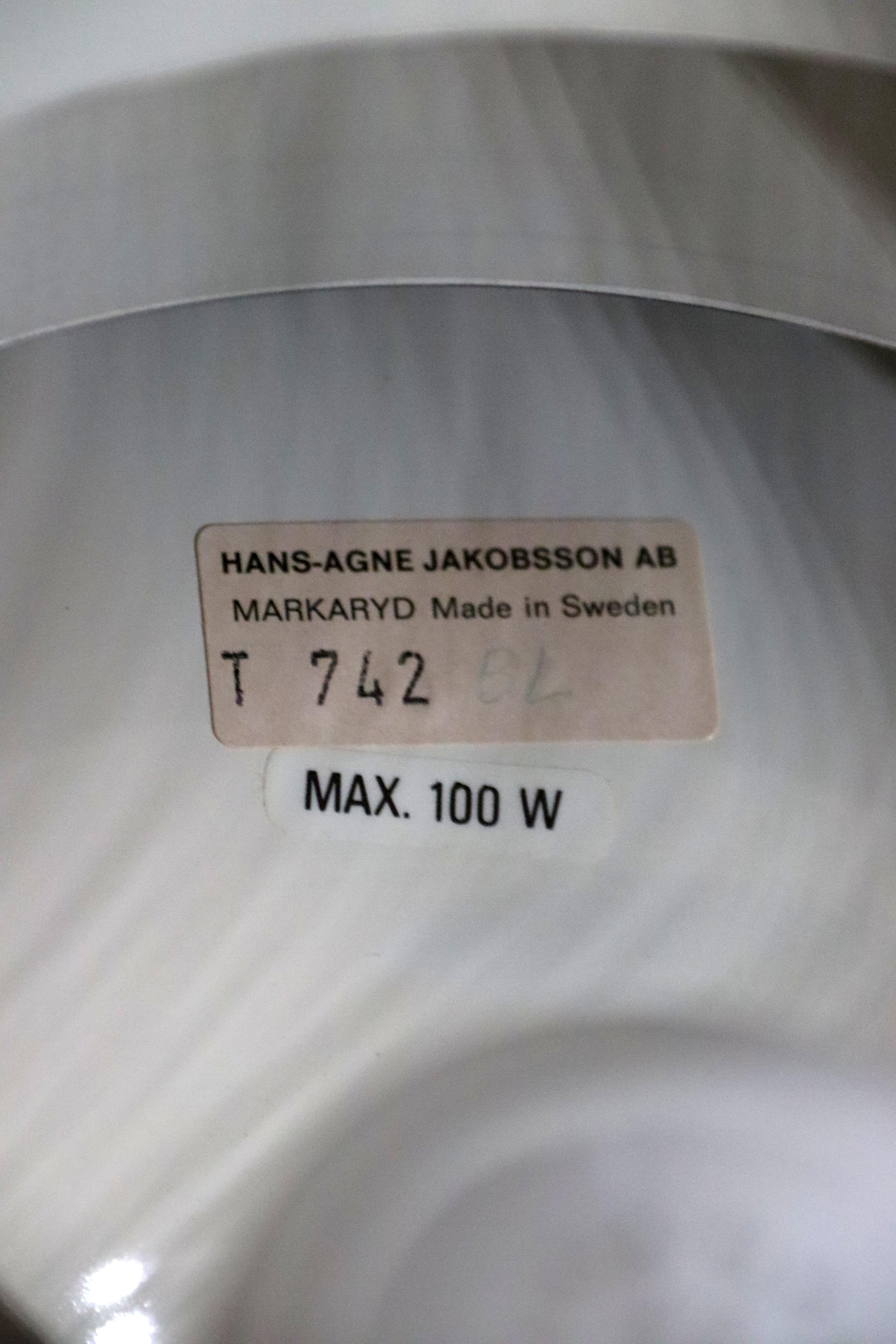 Hans-Agne Jakobsson – Lamingo – T742 – Brass Ceiling Lamp – Markaryd Sweden For Sale 8