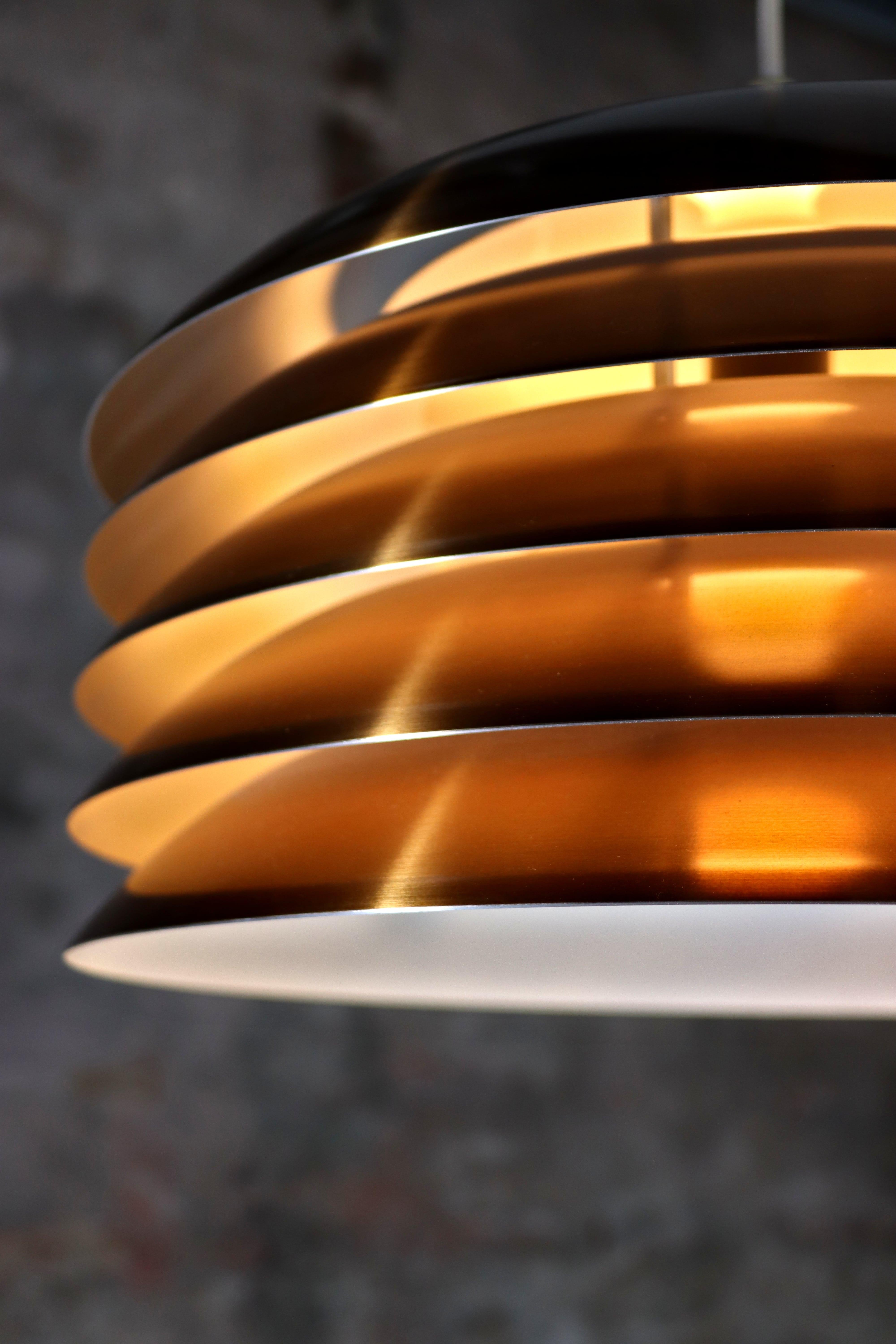 Hans-Agne Jakobsson – Lamingo – T742 – Brass Ceiling Lamp – Markaryd Sweden For Sale 1