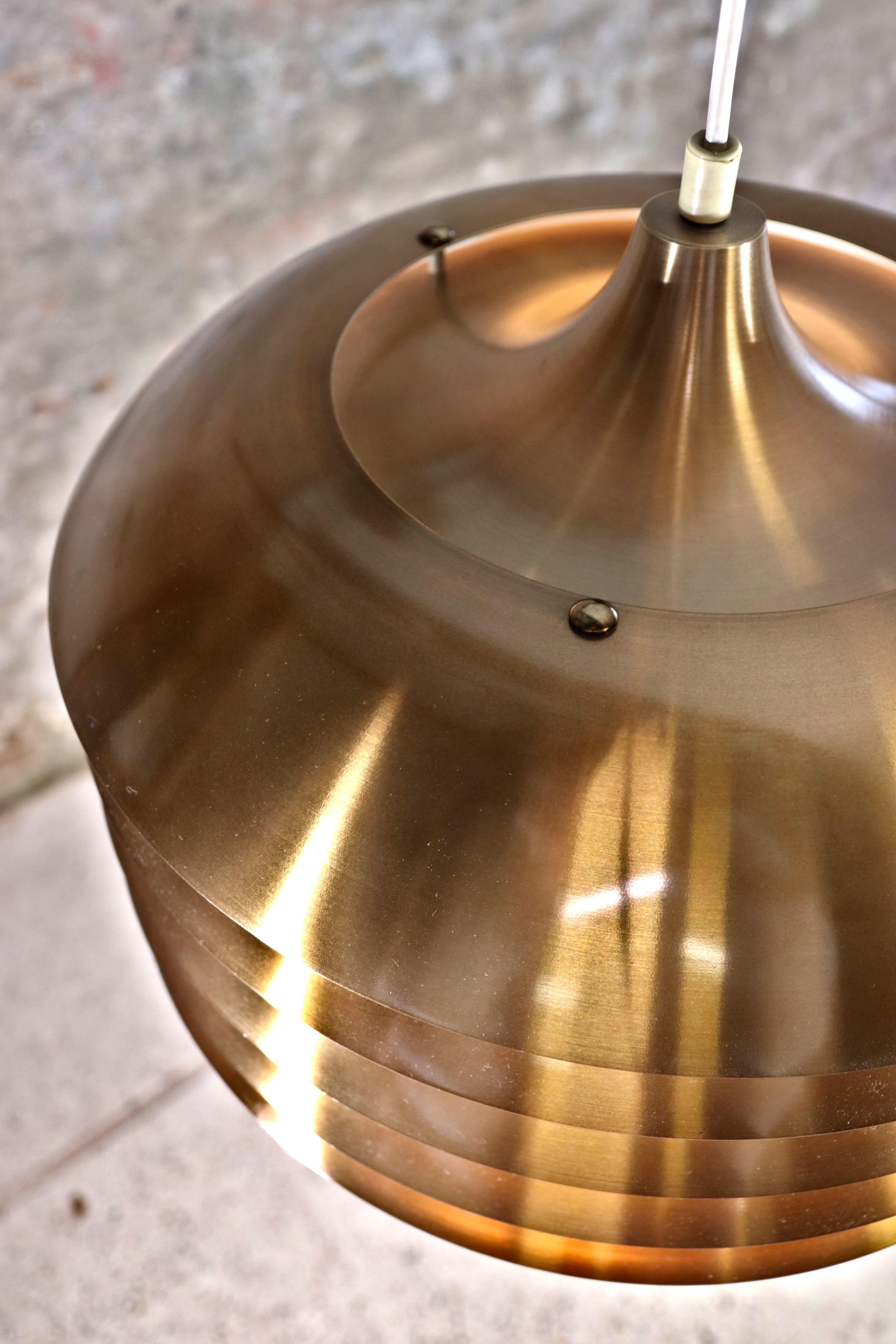 Hans-Agne Jakobsson – Lamingo – T742 – Brass Ceiling Lamp – Markaryd Sweden For Sale 2
