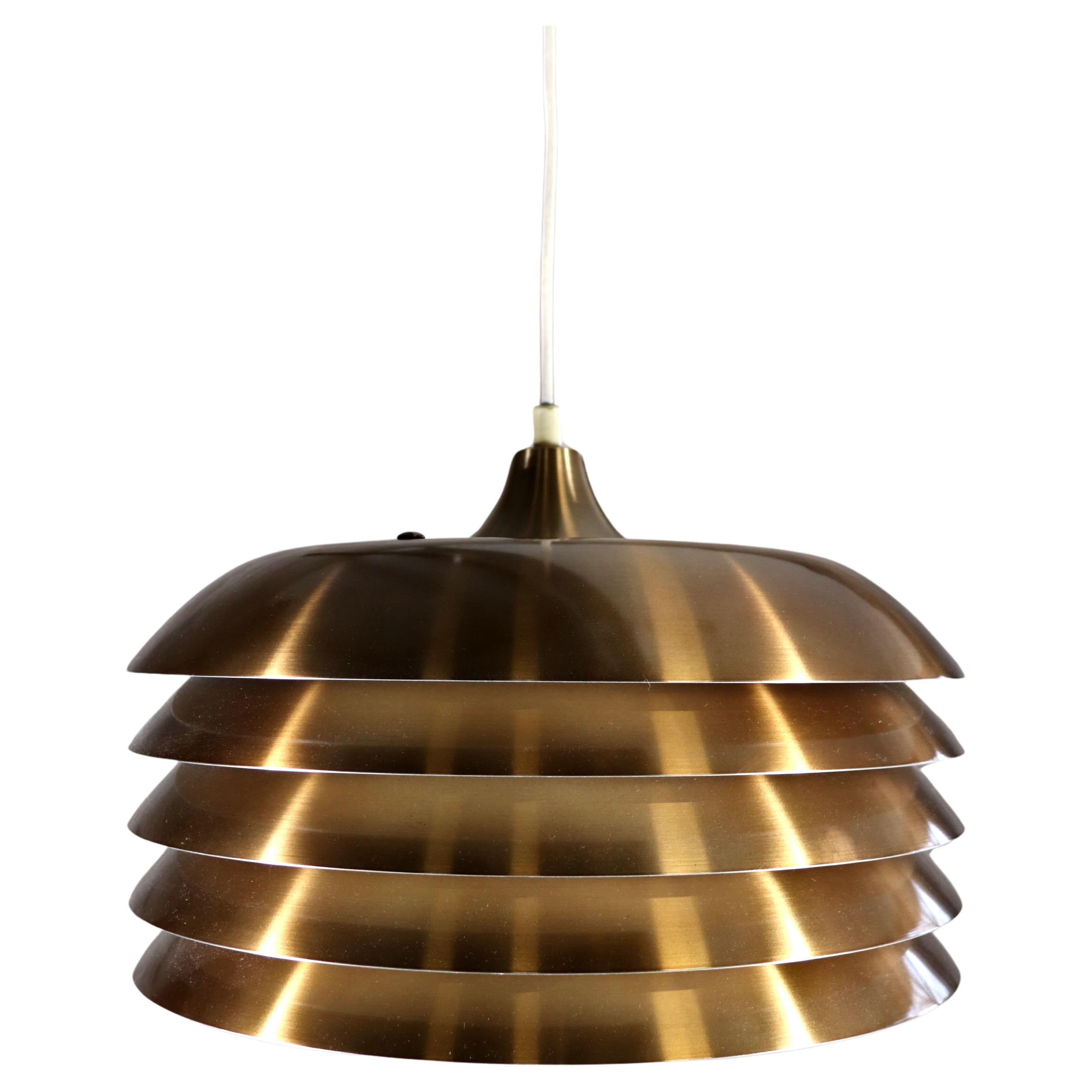 Hans-Agne Jakobsson – Lamingo – T742 – Brass Ceiling Lamp – Markaryd Sweden For Sale