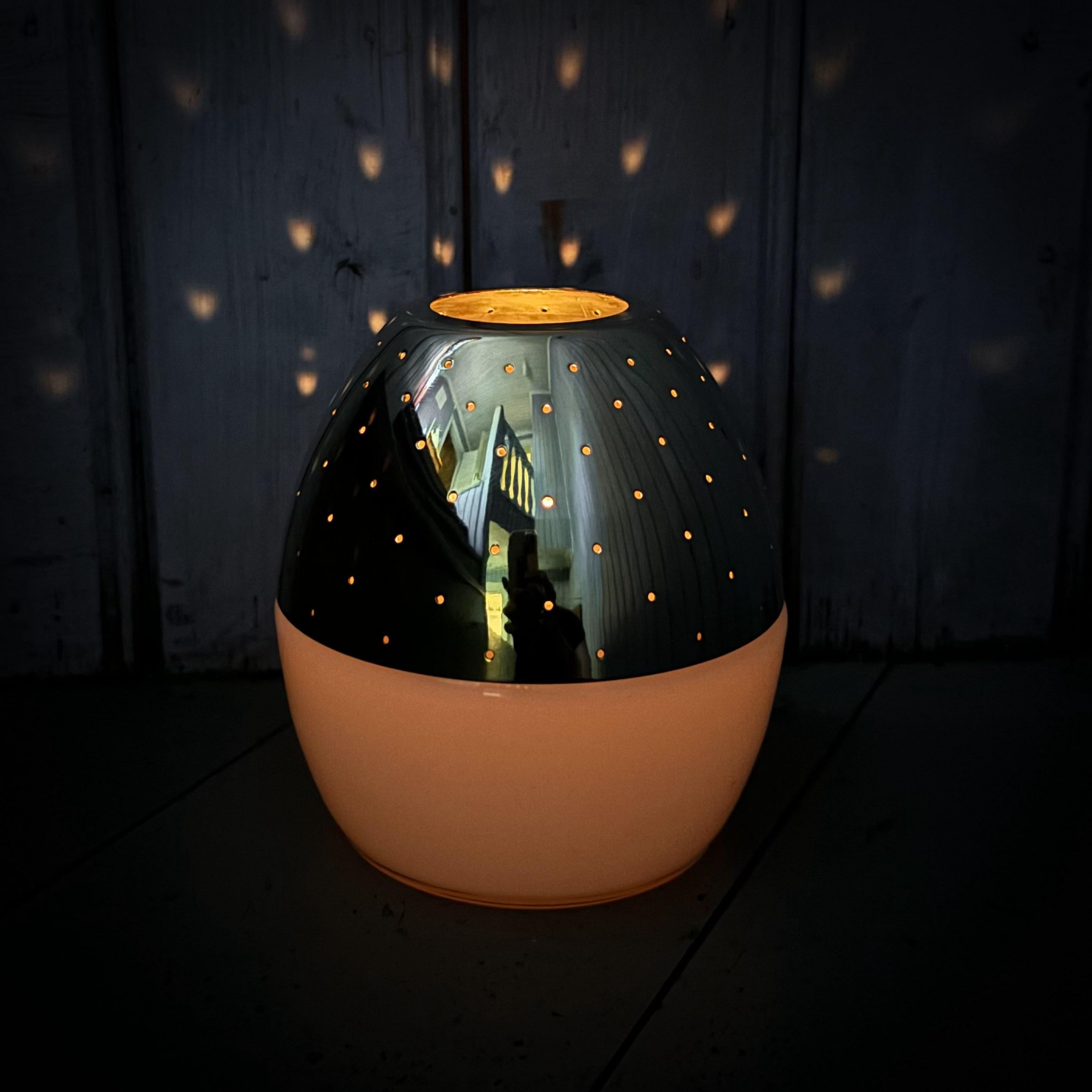 Scandinavian Modern Hans-Agne Jakobsson lantern L163, candle tealight, glass and brass, Sweden, 1960 For Sale