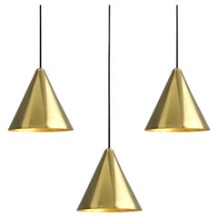 Hans-Agne Jakobsson Polished Brass 'Tratten' Pendant