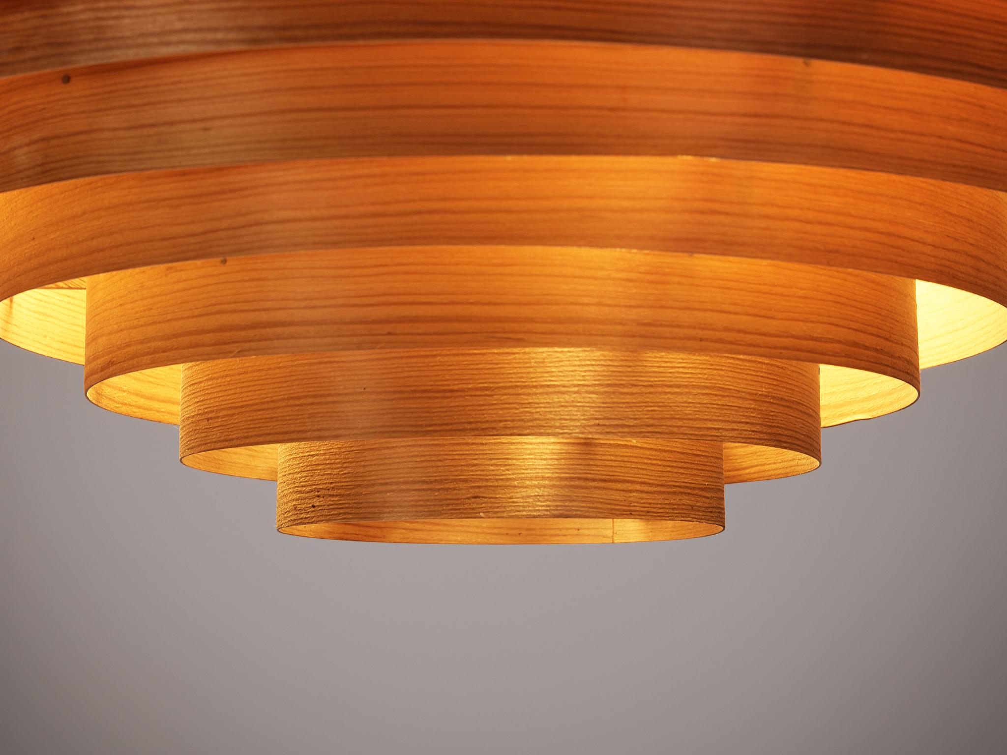 Hans-Agne Jakobsson Large Pine Ceiling Light In Good Condition In Waalwijk, NL