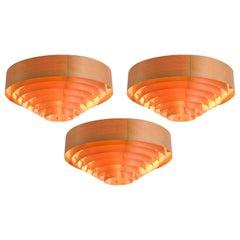 Hans-Agne Jakobsson Large Pine Ceiling Lights