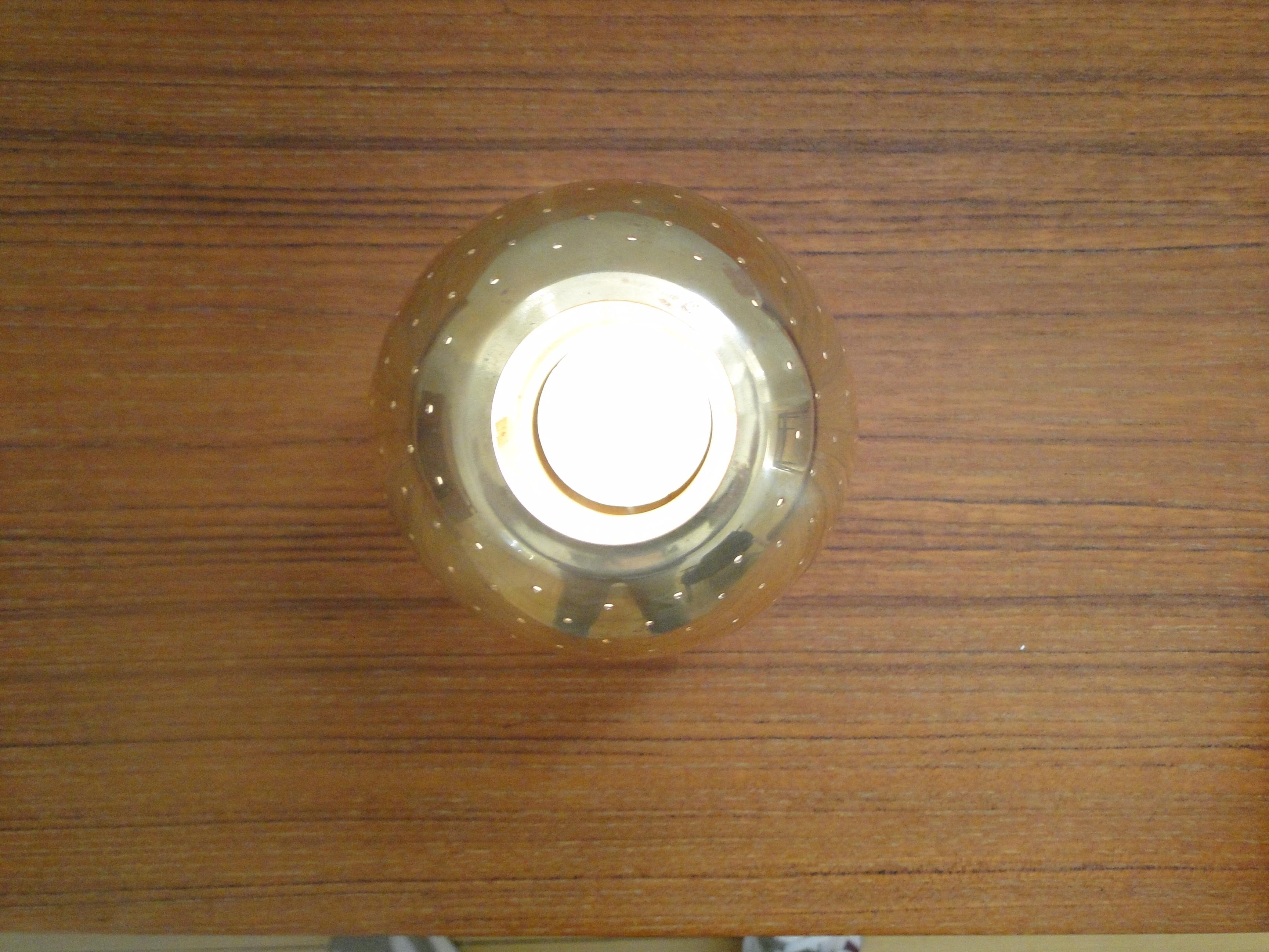 Hans-Agne Jakobsson Markaryd Candle Lantern Tealight Lampada in vetro d'ottone bianco in vendita 7