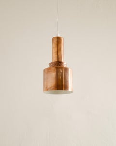Hans-Agne Jakobsson Mid Century Copper "T292" Pendants Produced in Sweden, 1950s