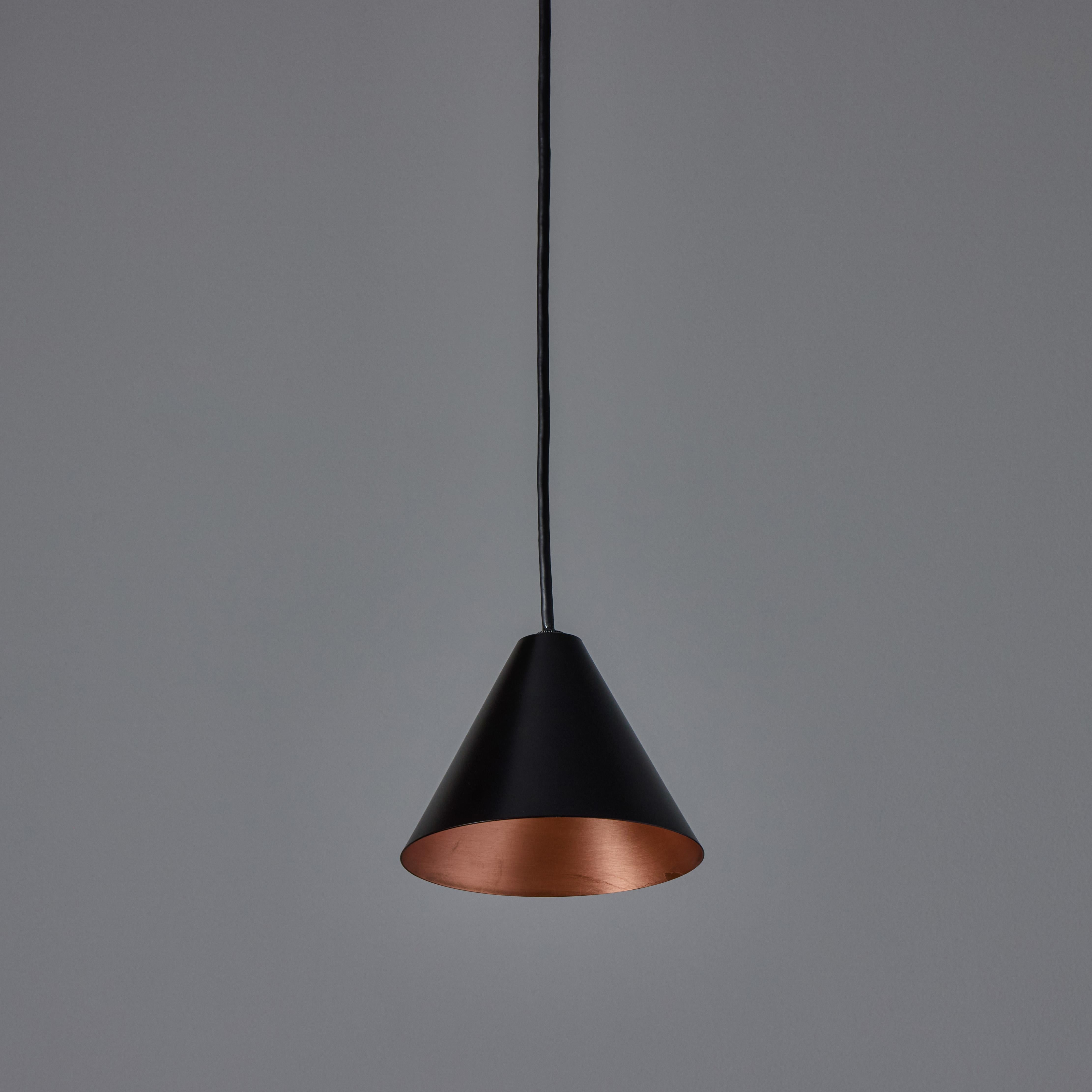 Hans-Agne Jakobsson 'Mini-Tratten' Outdoor Pendant in Black For Sale 3