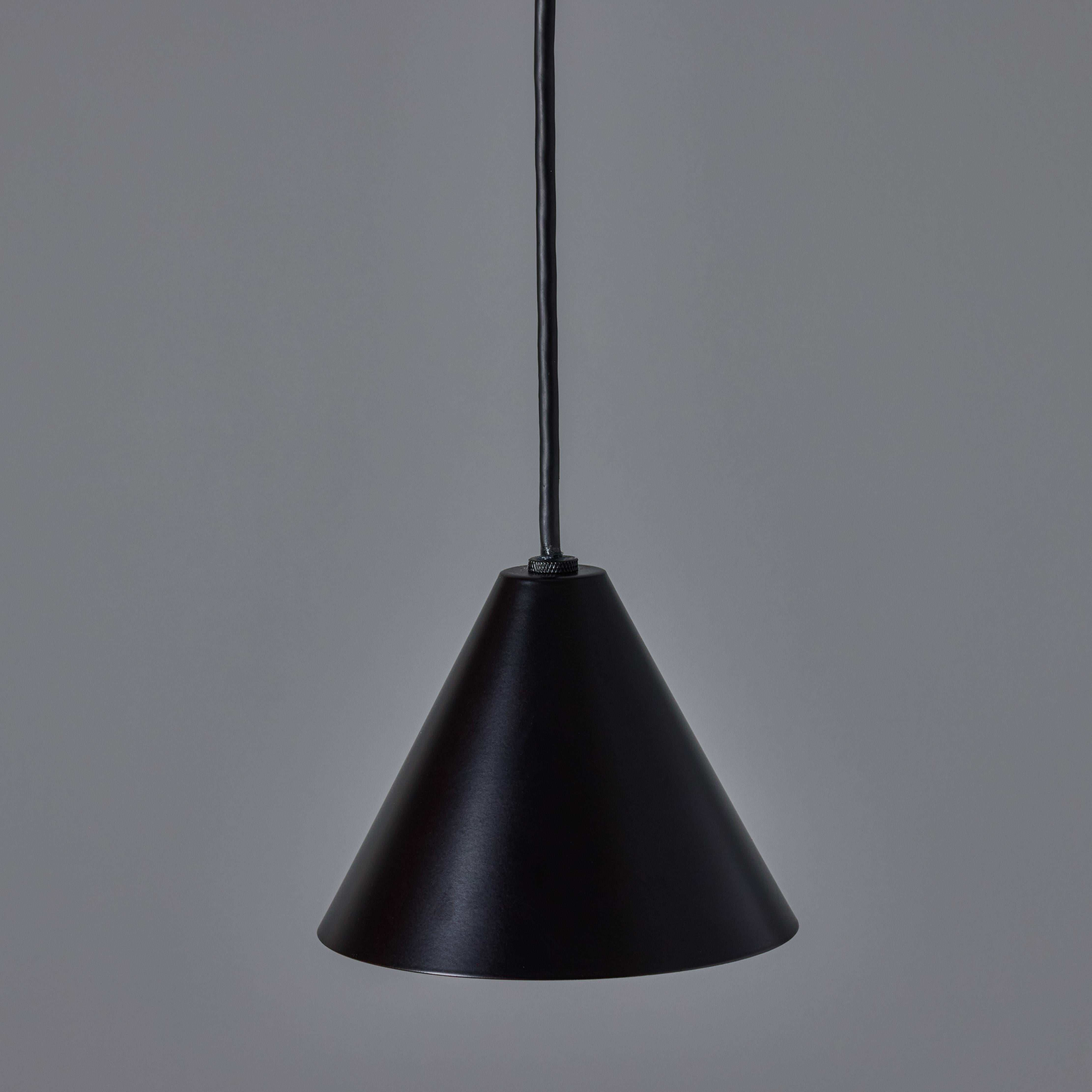 Hans-Agne Jakobsson 'Mini-Tratten' Outdoor Pendant in Black For Sale 4