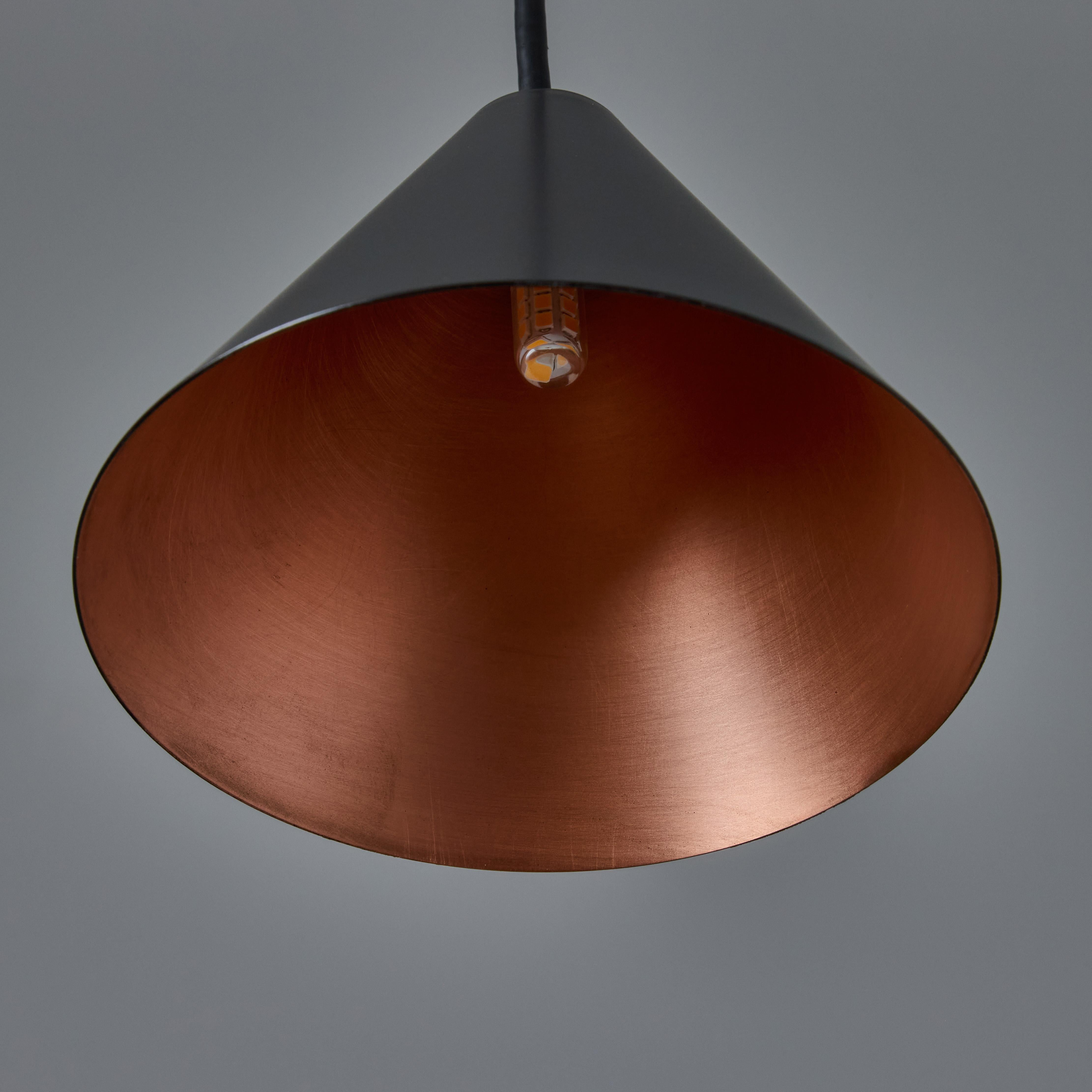 Hans-Agne Jakobsson 'Mini-Tratten' Outdoor Pendant in Black For Sale 6