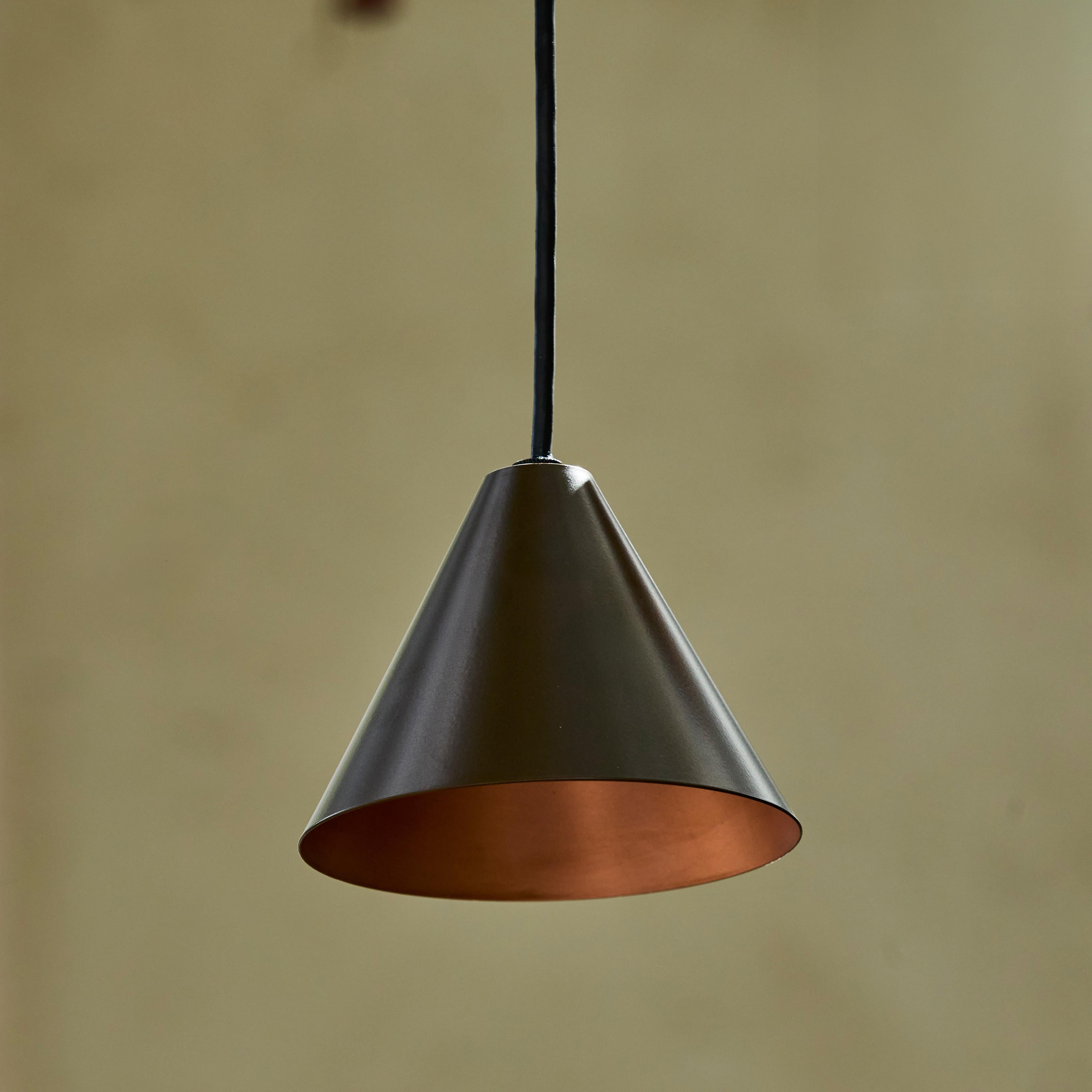 Swedish Hans-Agne Jakobsson 'Mini-Tratten' Outdoor Pendant in Bronze For Sale
