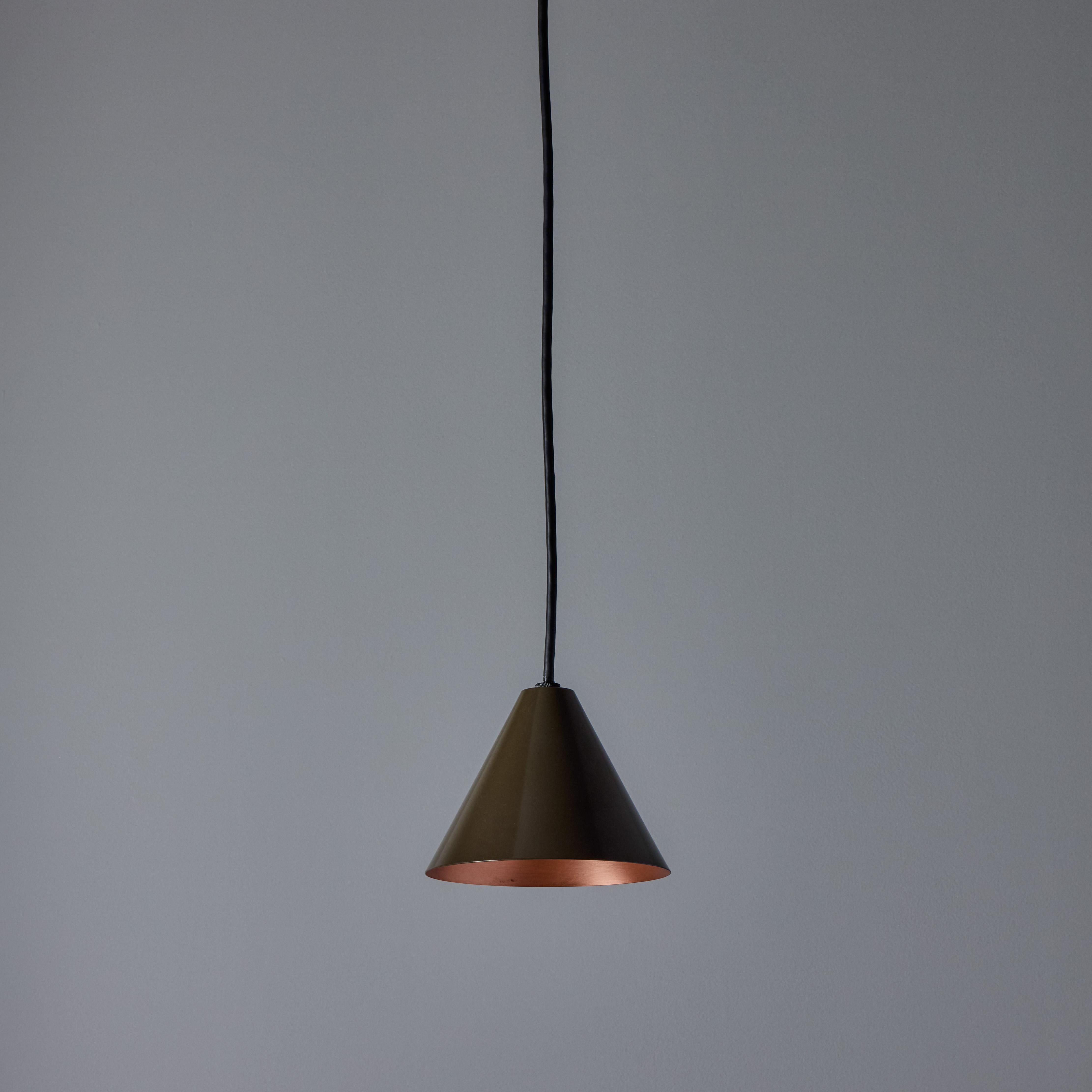 Metal Hans-Agne Jakobsson 'Mini-Tratten' Outdoor Pendant in Bronze For Sale