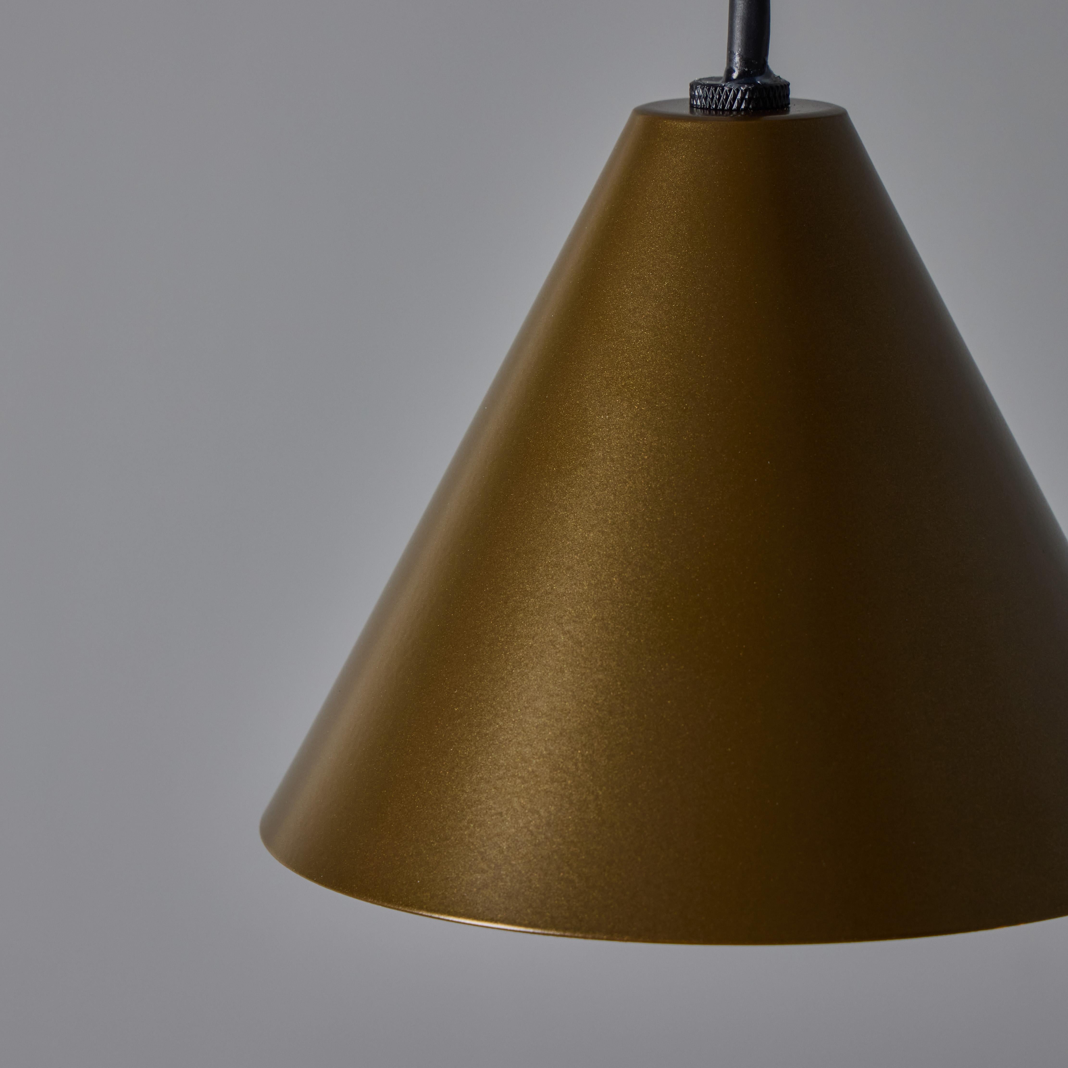 Hans-Agne Jakobsson 'Mini-Tratten' Outdoor Pendant in Brown For Sale 3
