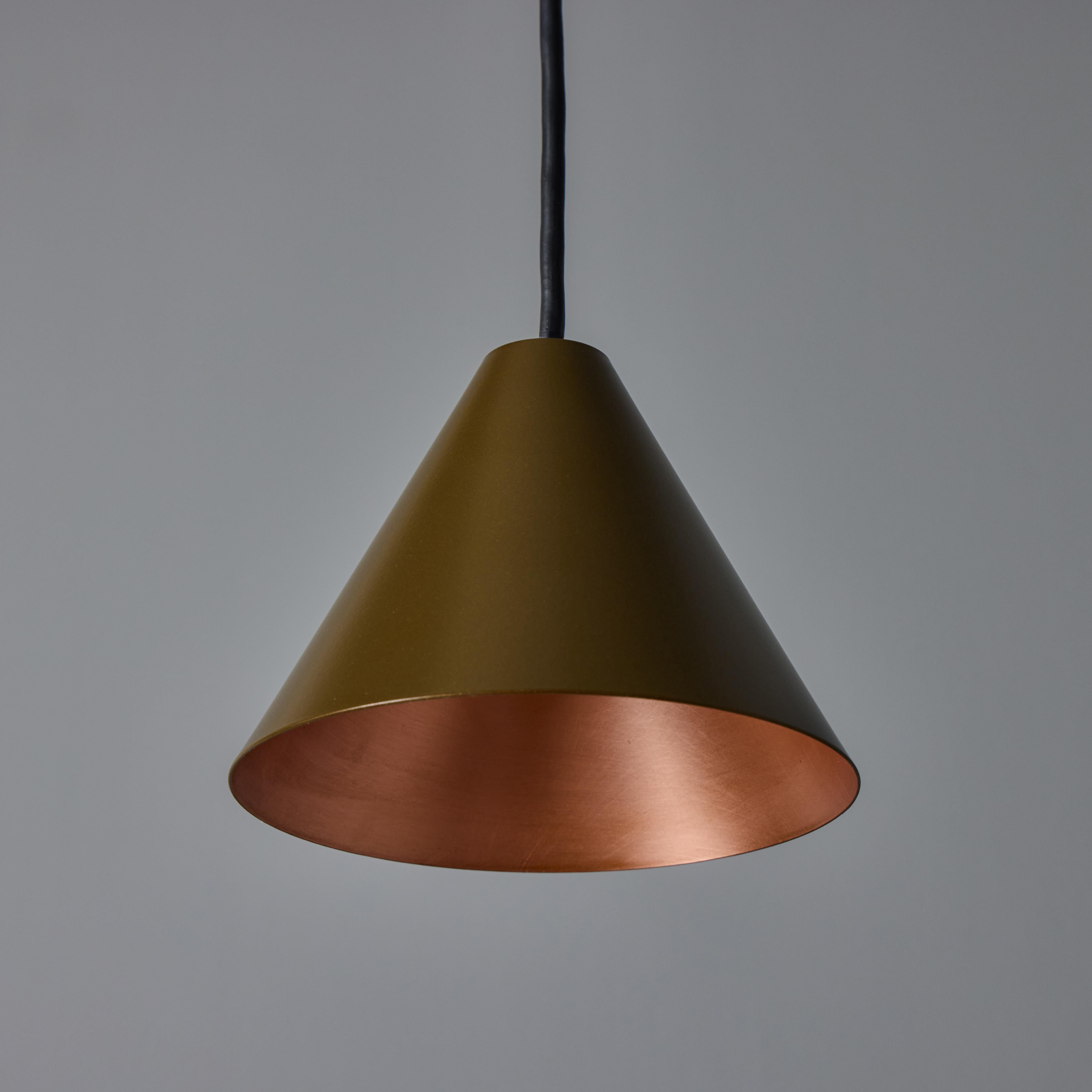 Hans-Agne Jakobsson 'Mini-Tratten' Outdoor Pendant in Brown For Sale 5