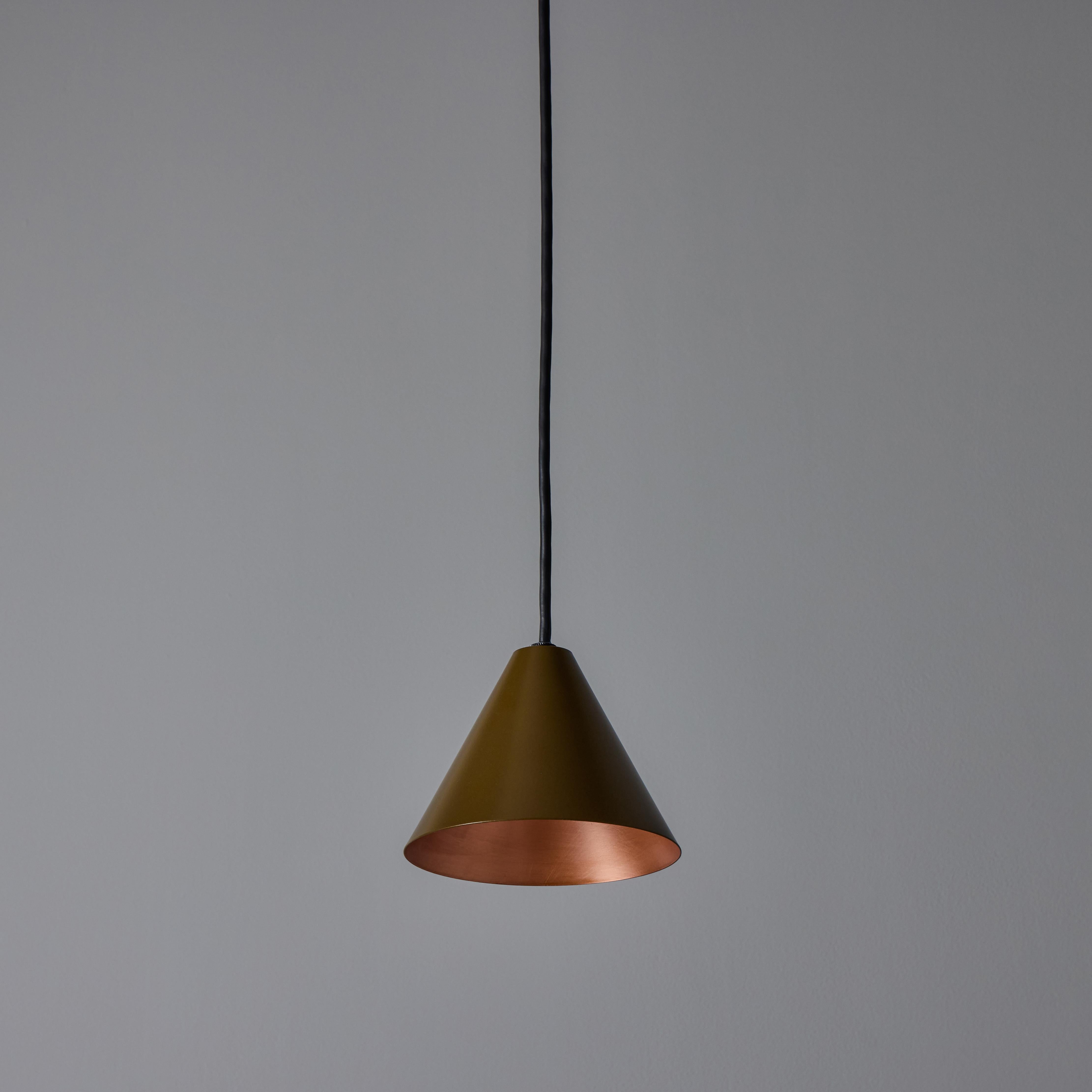 Hans-Agne Jakobsson 'Mini-Tratten' Outdoor Pendant in Brown In New Condition For Sale In Glendale, CA