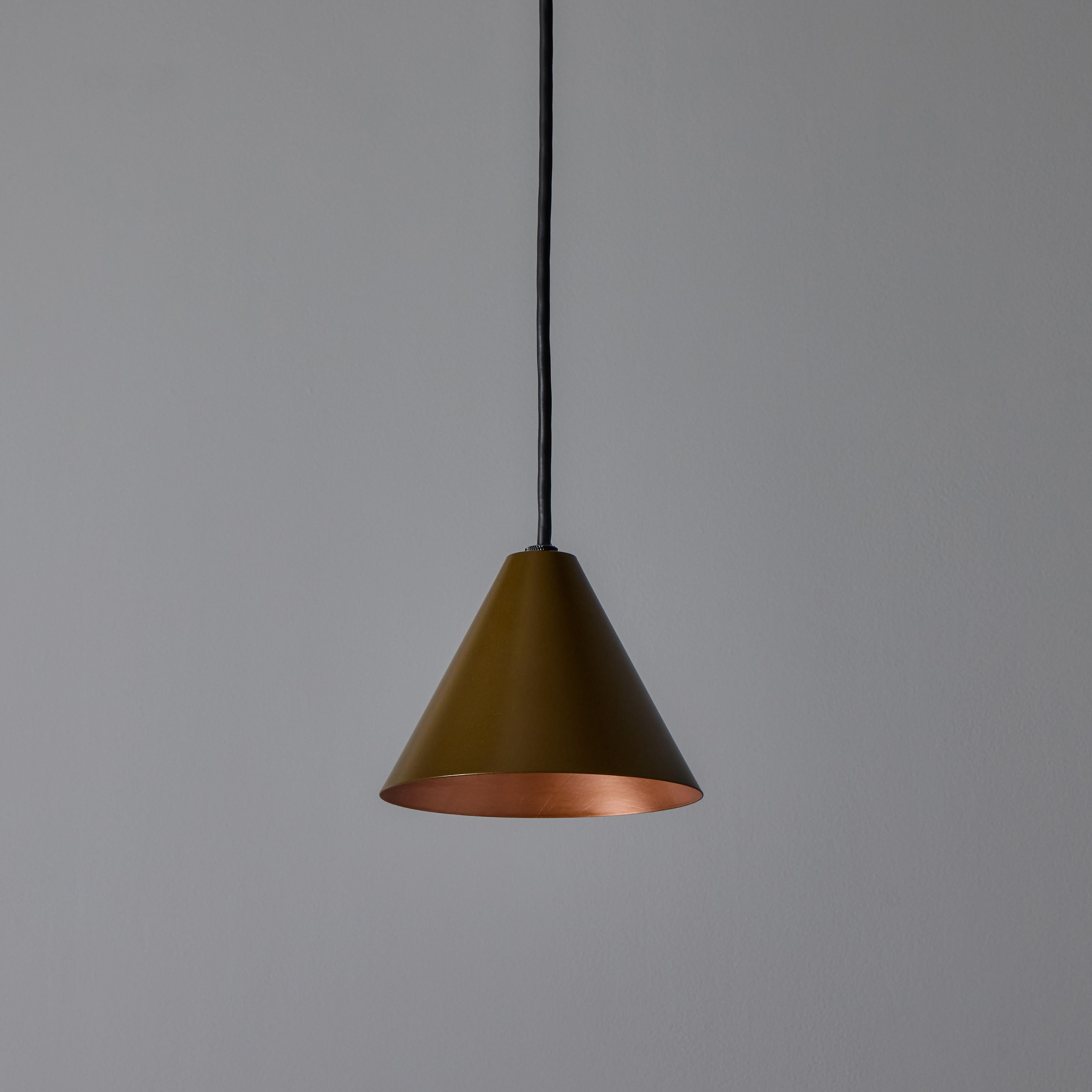 Contemporary Hans-Agne Jakobsson 'Mini-Tratten' Outdoor Pendant in Brown For Sale