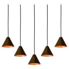 Hans-Agne Jakobsson 'Mini-Tratten' Outdoor Pendant in Brown