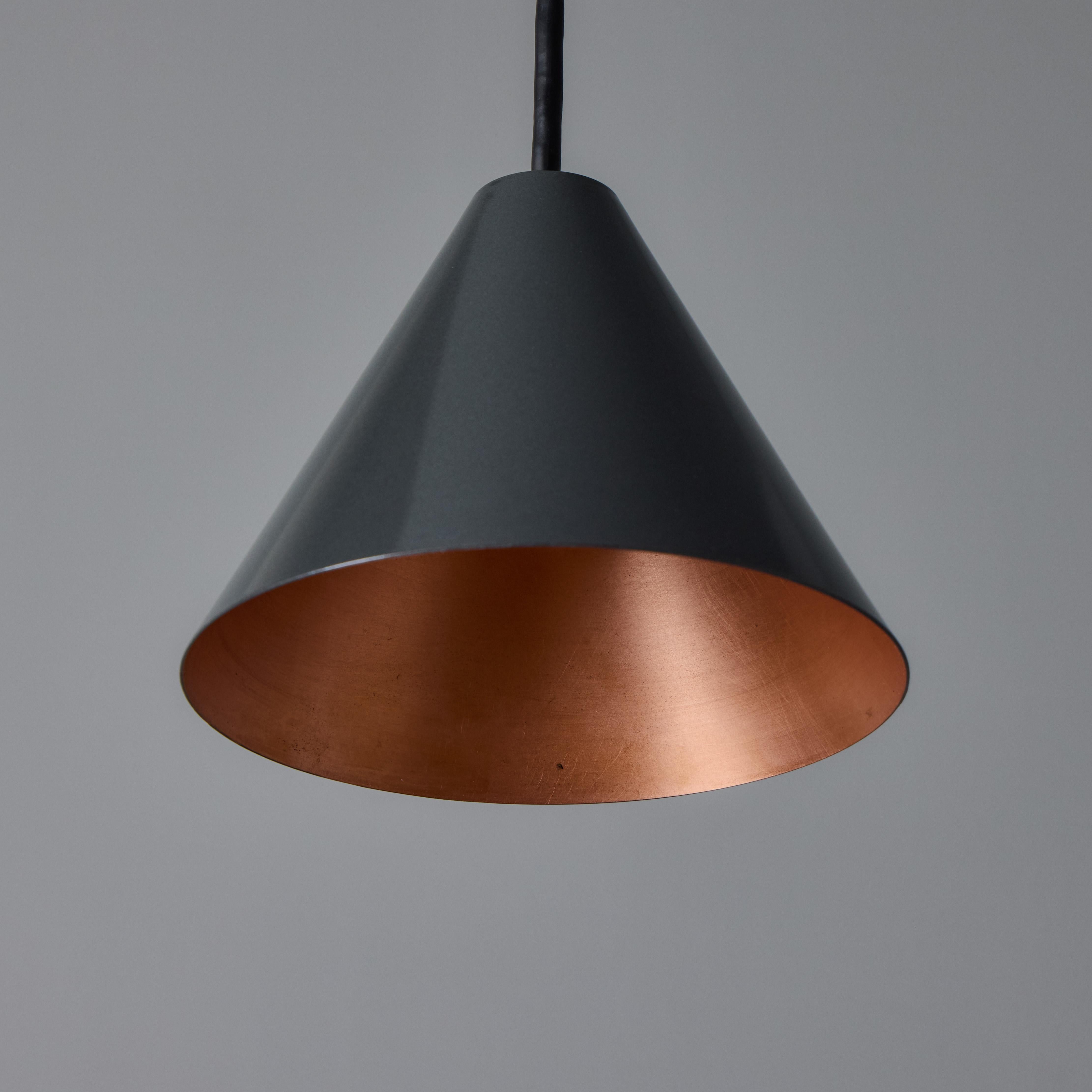 Hans-Agne Jakobsson 'Mini-Tratten' Outdoor Pendant in Steel For Sale 4