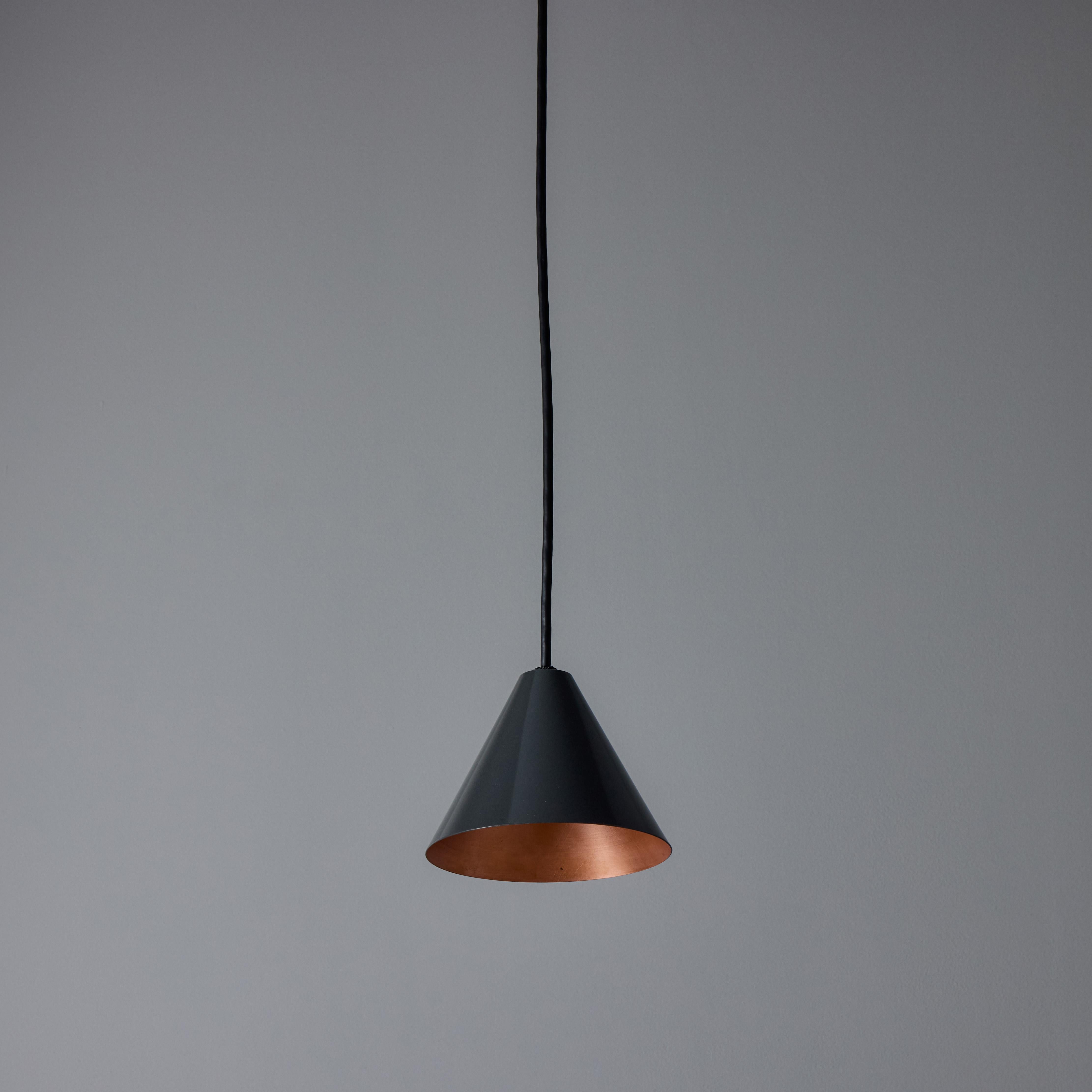 Metal Hans-Agne Jakobsson 'Mini-Tratten' Outdoor Pendant in Steel For Sale