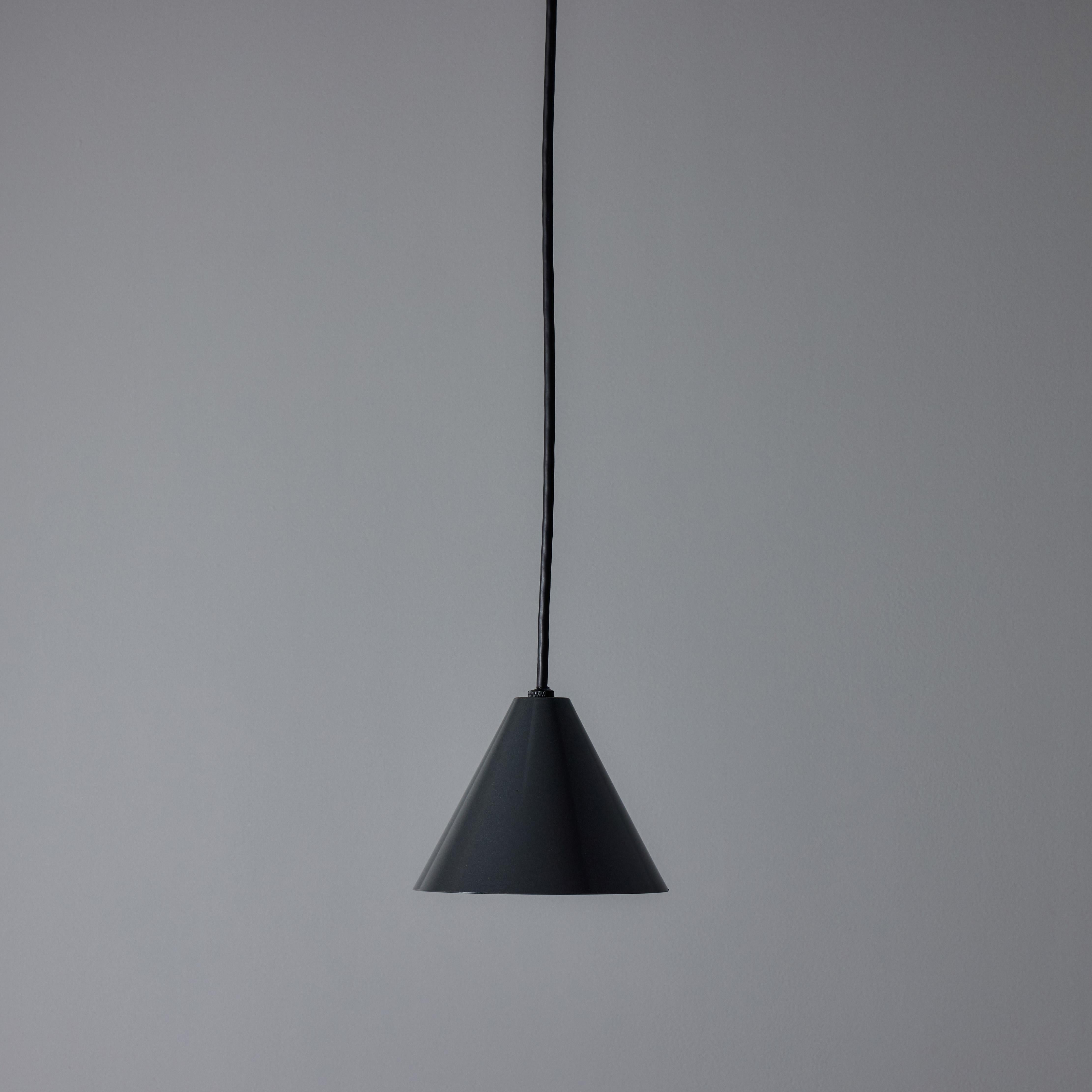 Hans-Agne Jakobsson 'Mini-Tratten' Outdoor Pendant in Steel For Sale 1