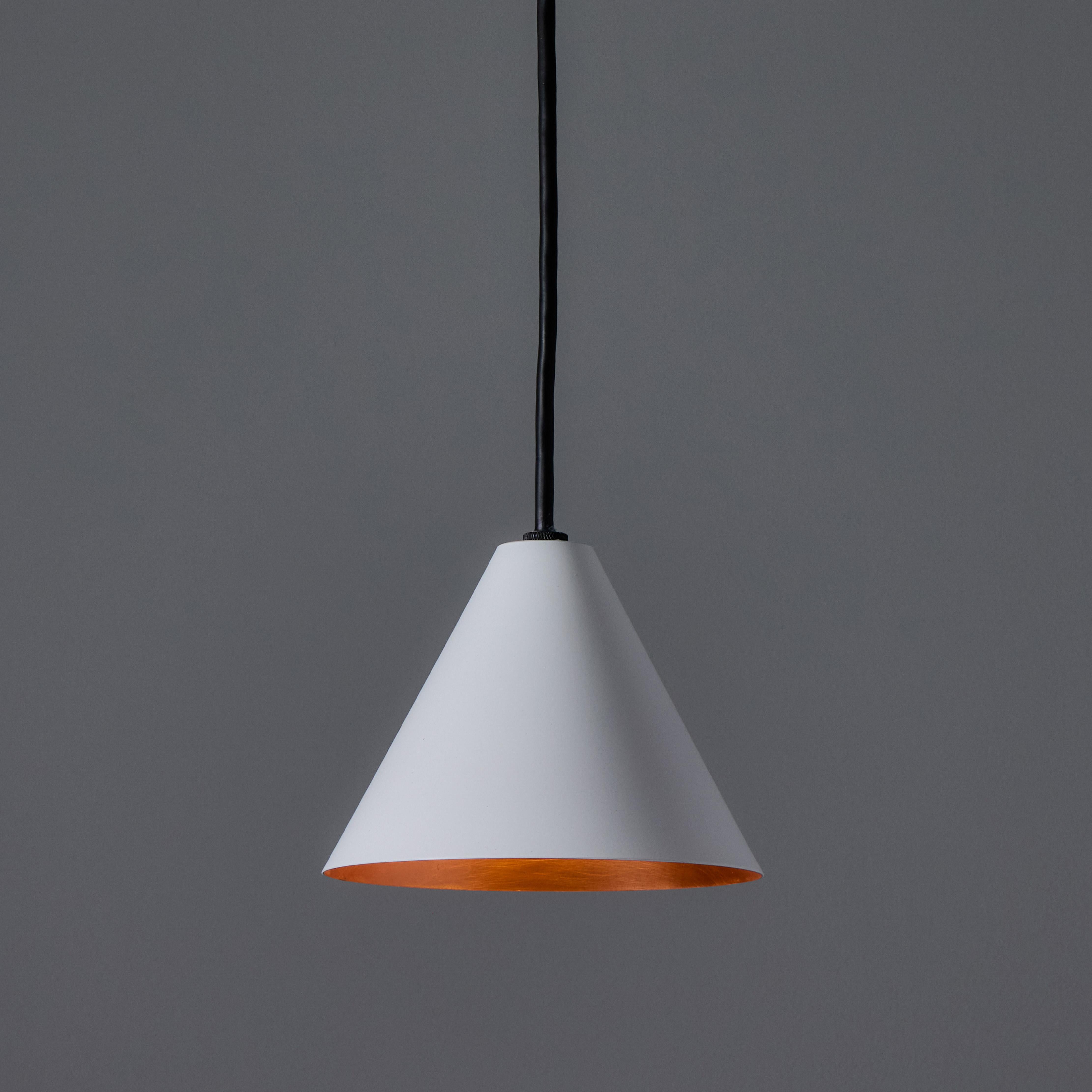 Contemporary Hans-Agne Jakobsson 'Mini-Tratten' Outdoor Pendant in White For Sale