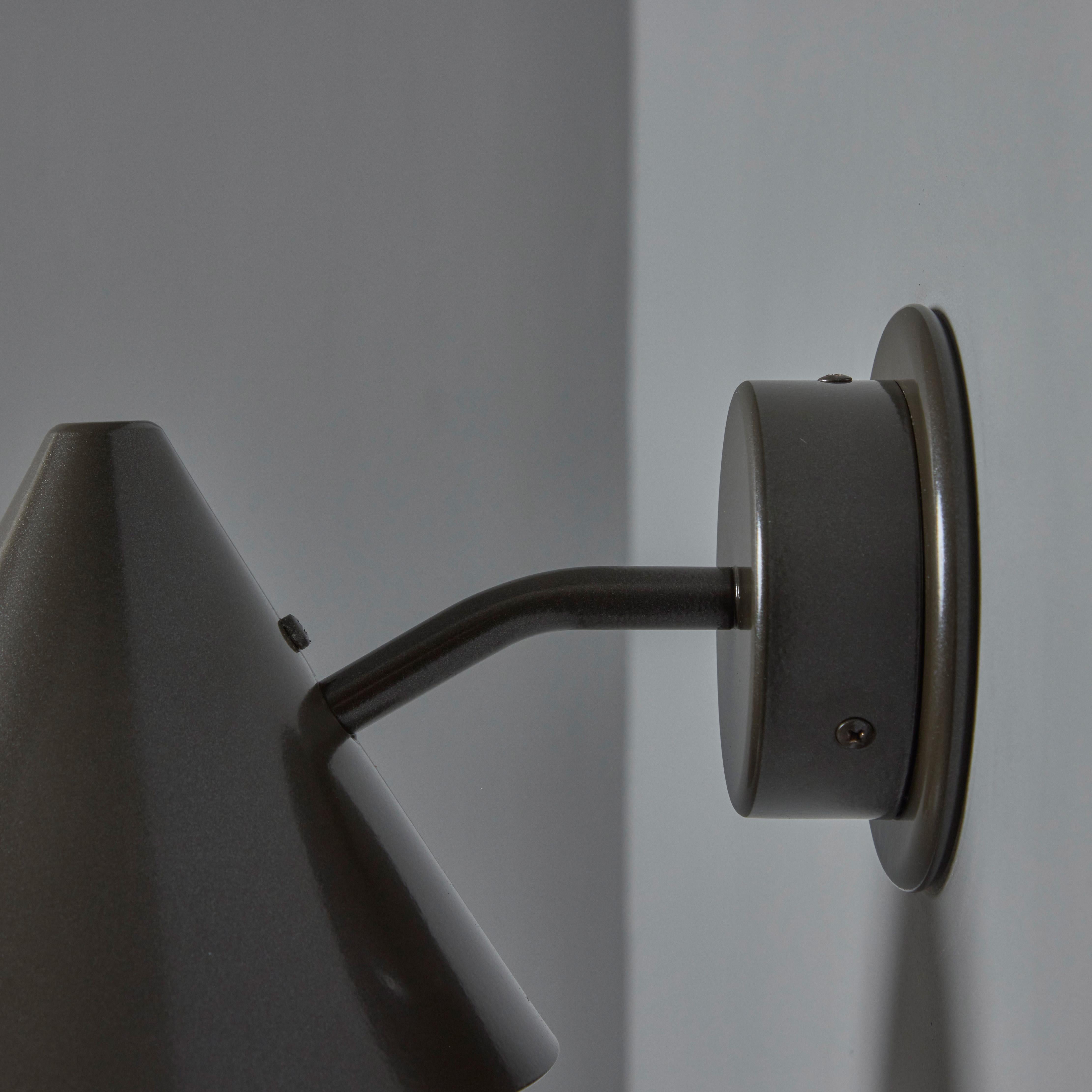 Hans-Agne Jakobsson 'Mini-Tratten' Outdoor Sconce in Painted Bronze For Sale 3