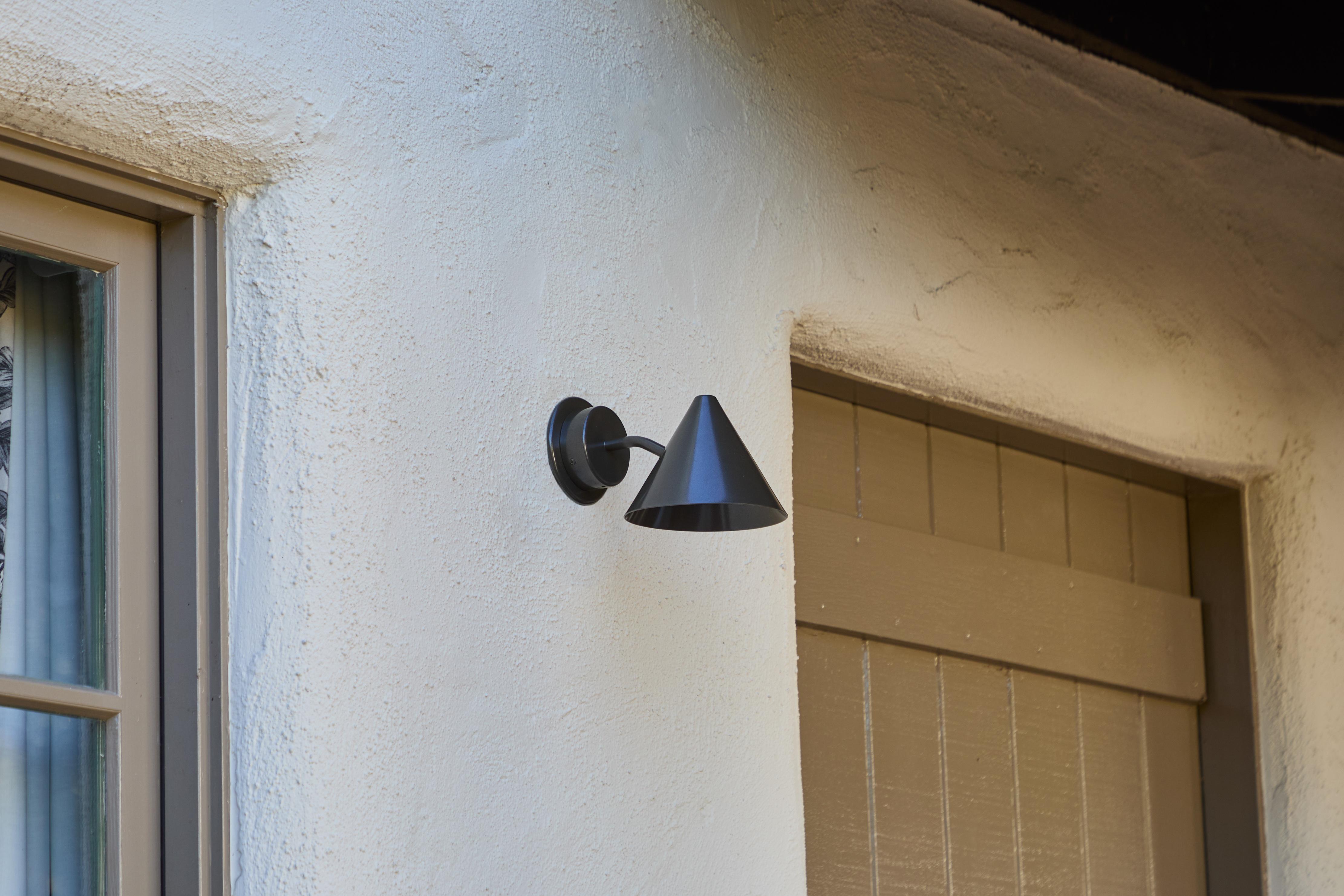 Contemporary Hans-Agne Jakobsson 'Mini-Tratten' Outdoor Sconce in Painted Bronze For Sale