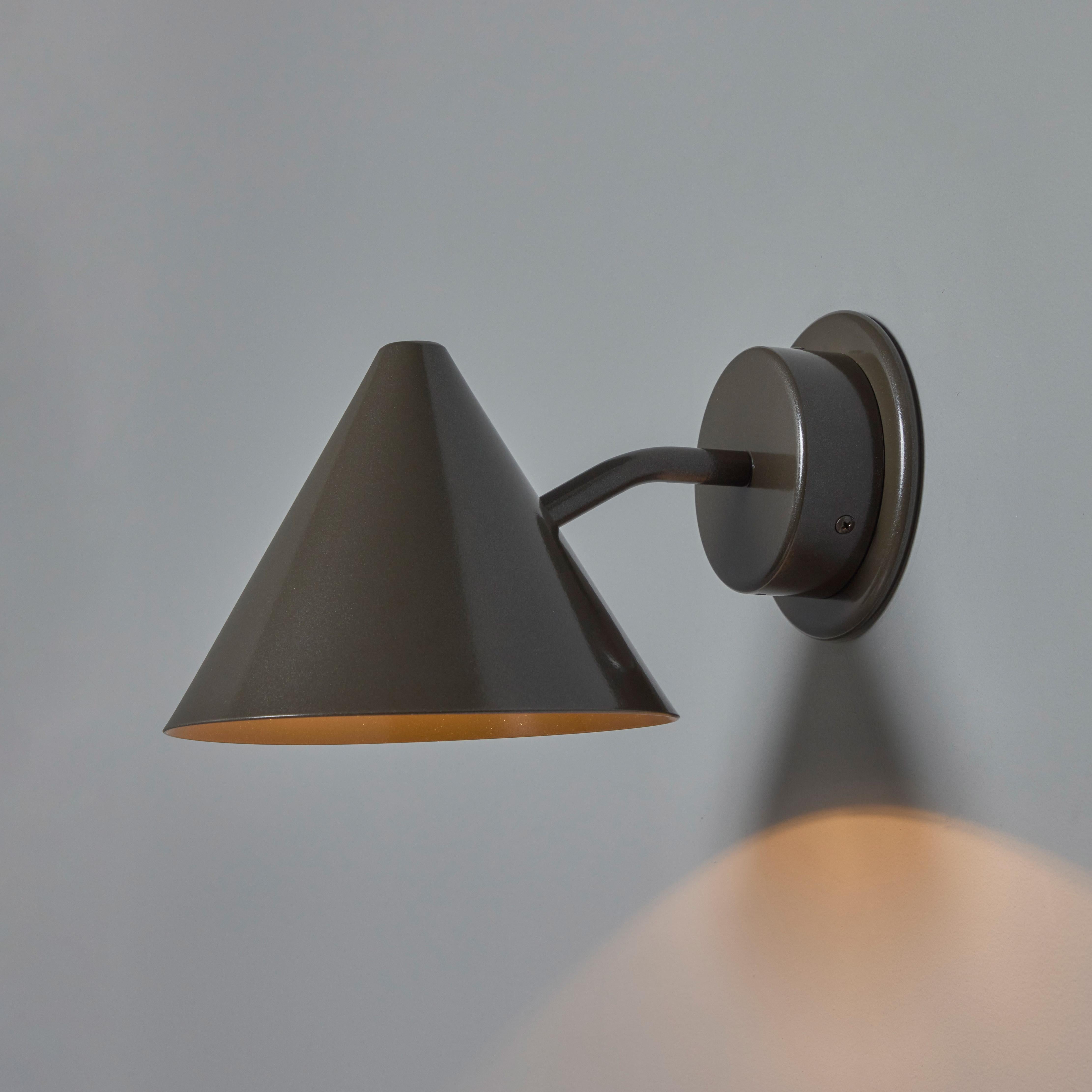 Hans-Agne Jakobsson 'Mini-Tratten' Outdoor Sconce in Painted Bronze For Sale 1