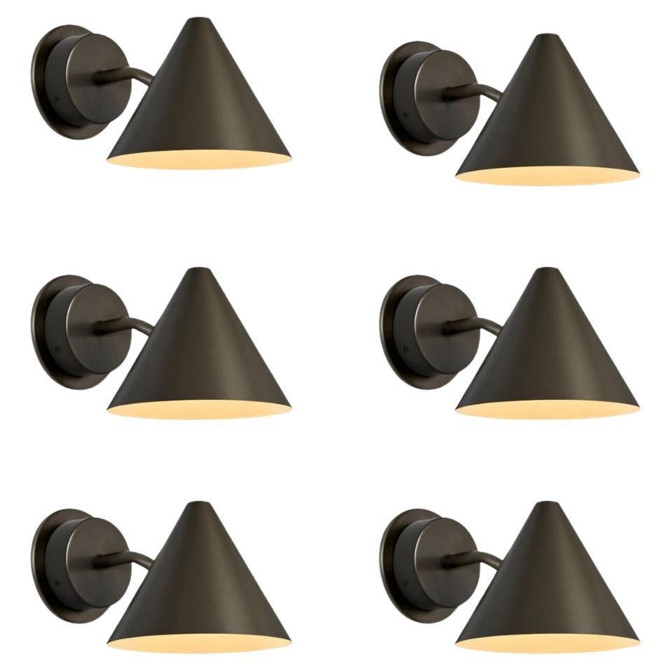Hans-Agne Jakobsson 'Mini-Tratten' Outdoor Sconce in Painted Bronze For Sale