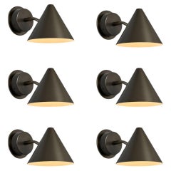 Hans-Agne Jakobsson 'Mini-Tratten' Outdoor Sconce in Painted Bronze