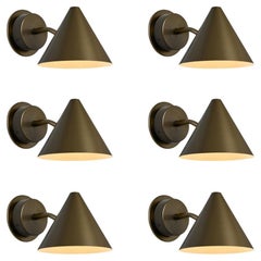 Hans-Agne Jakobsson 'Mini-Tratten' Outdoor Sconce in Painted Brown