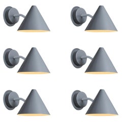 Hans-Agne Jakobsson 'Mini-Tratten' Outdoor Sconce in Painted Silver