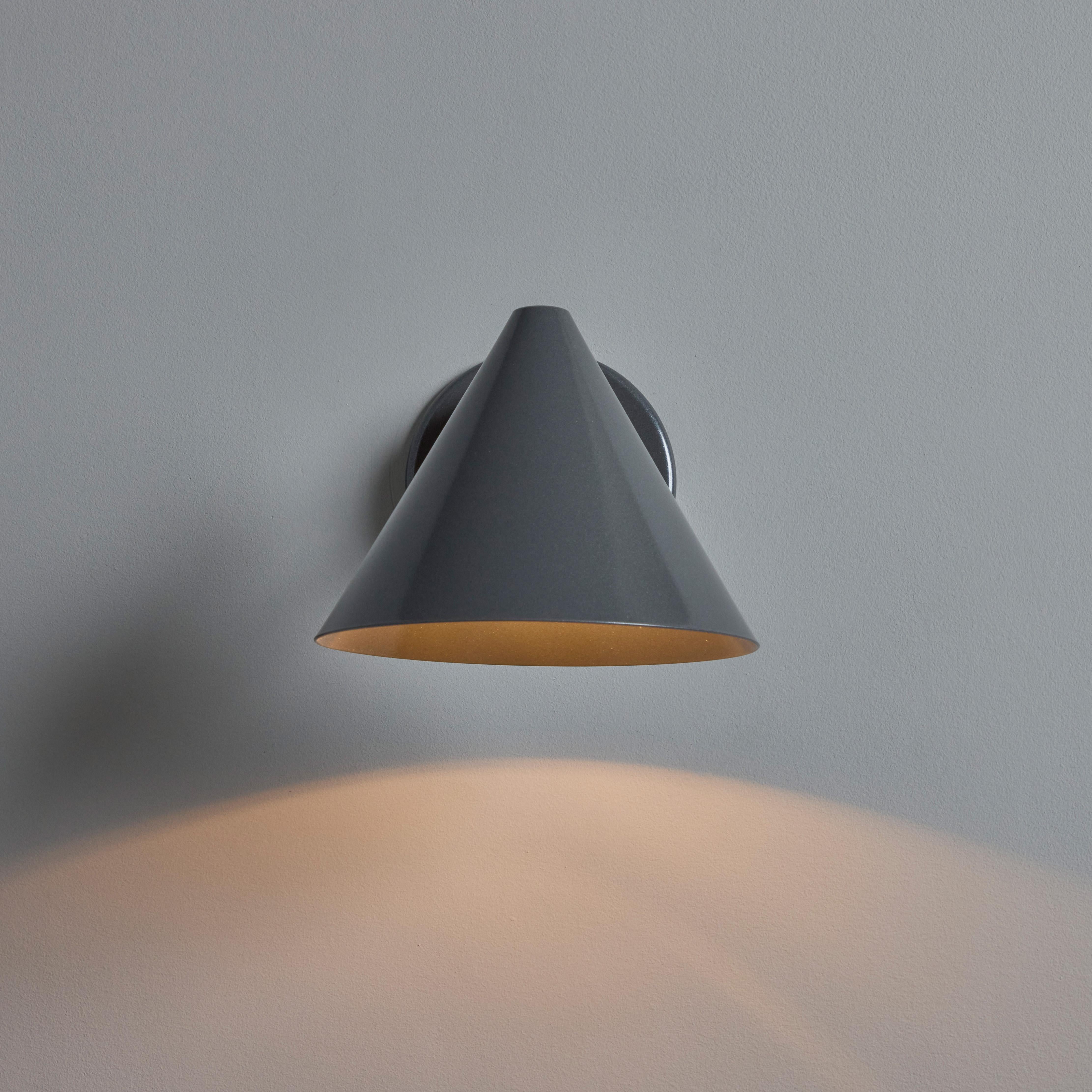 Hans-Agne Jakobsson 'Mini-Tratten' Outdoor Sconce in Painted Steel In New Condition For Sale In Glendale, CA