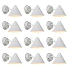 Hans-Agne Jakobsson 'Mini-Tratten' Outdoor Sconce in White