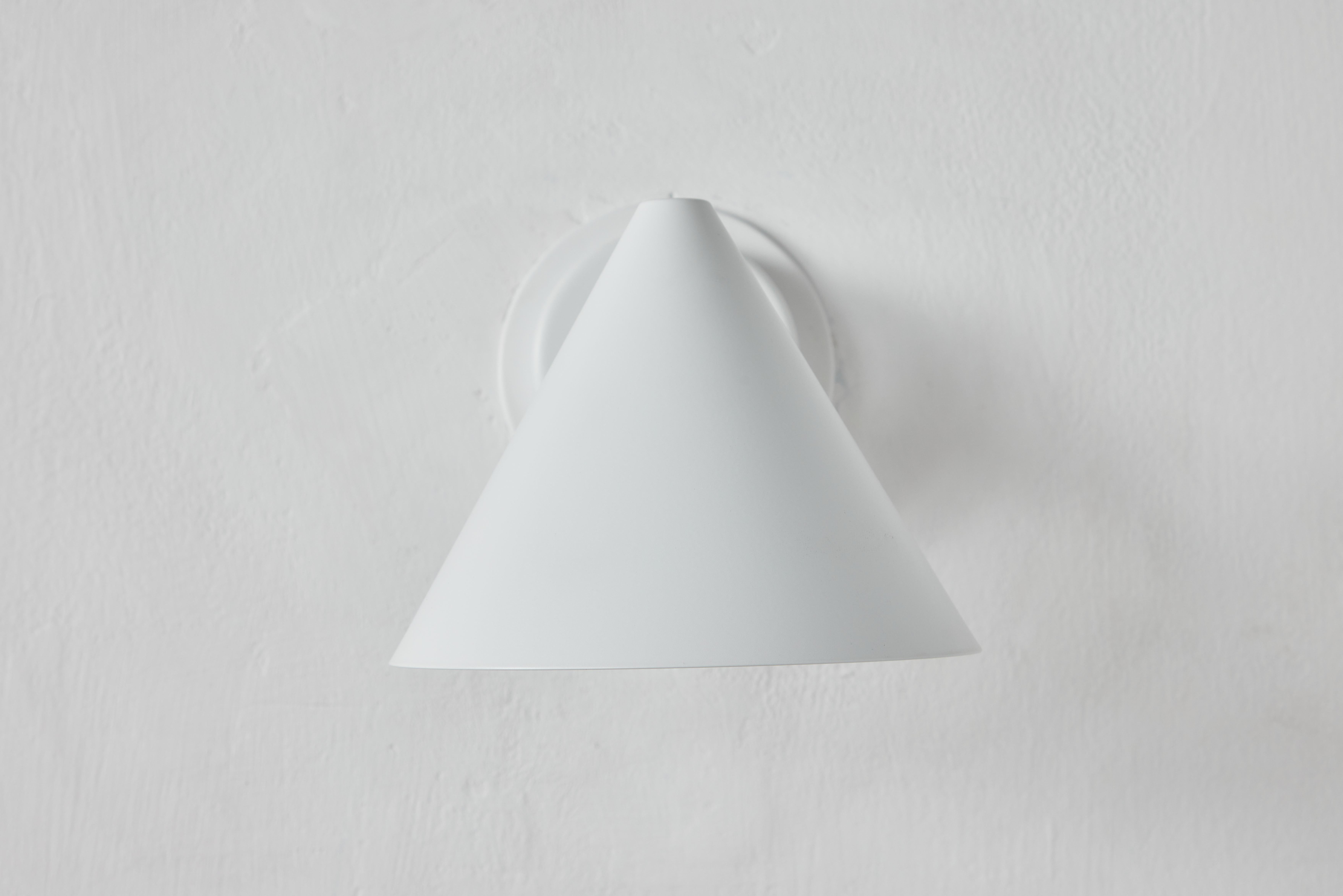 Hans-Agne Jakobsson 'Mini-Tratten' Outdoor Sconce in White For Sale 2