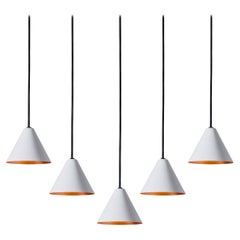 Hans-Agne Jakobsson 'Mini-Tratten' Pendant in White for Örsjö