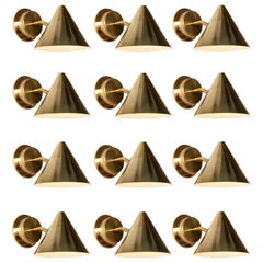 Hans-Agne Jakobsson 'Mini-Tratten' Polished Brass Outdoor Sconces