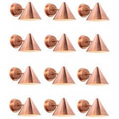 Hans-Agne Jakobsson 'Mini-Tratten' Raw Copper Outdoor Sconce