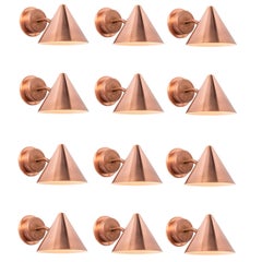 Hans-Agne Jakobsson 'Mini-Tratten' Polished Copper Outdoor Sconce