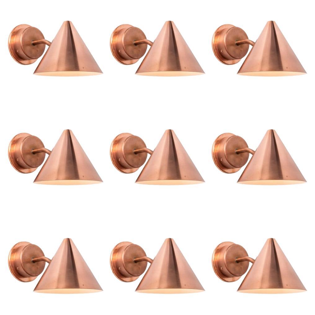 Hans-Agne Jakobsson 'Mini-Tratten' Polished Copper Outdoor Sconce