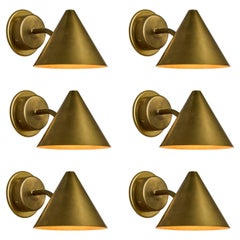 Hans-Agne Jakobsson 'Mini-Tratten' Raw Brass Outdoor Sconce