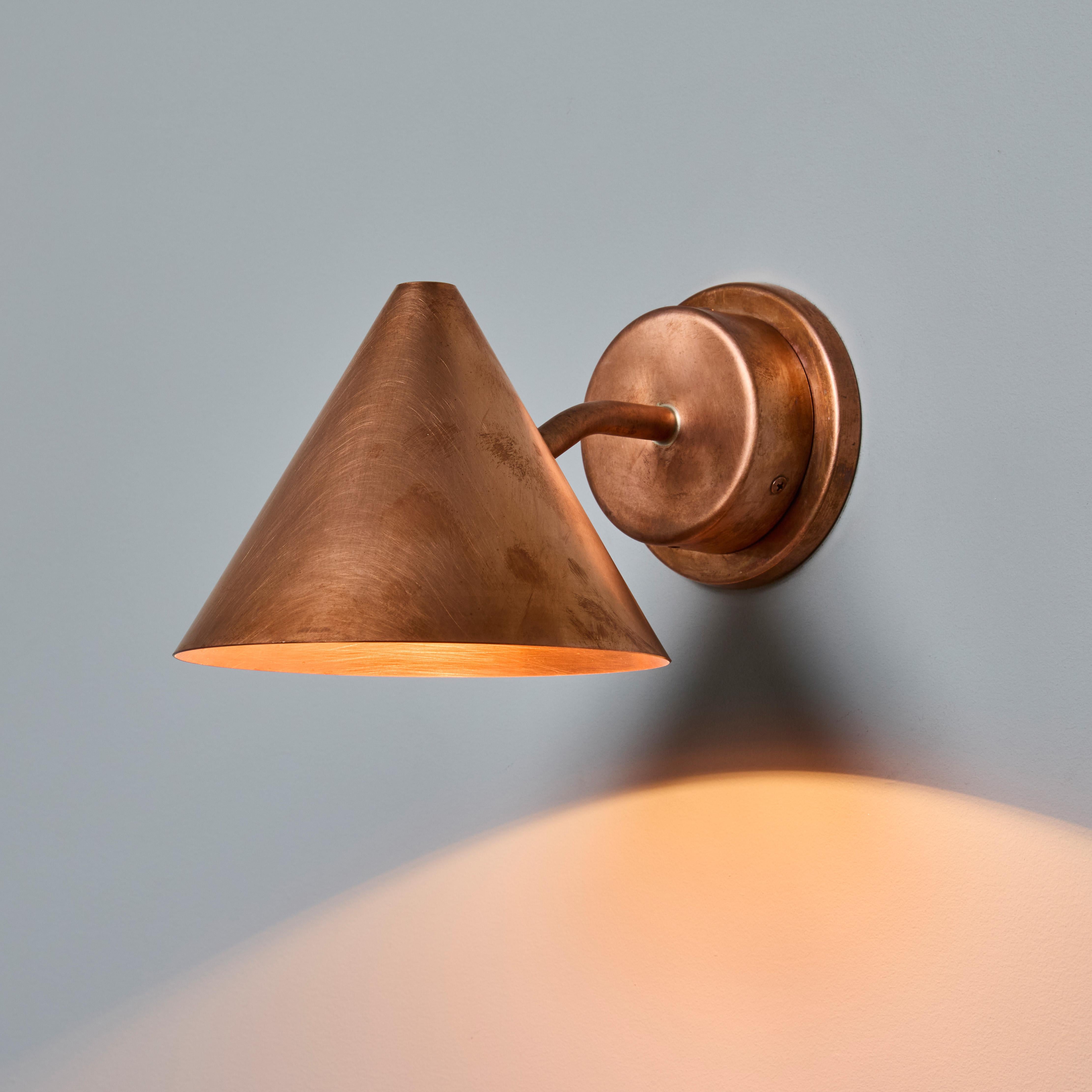 XXI secolo e contemporaneo Sconce da esterno in rame grezzo 'Mini-Tratten' di Hans-Agne Jakobsson in vendita