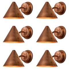 Hans-Agne Jakobsson 'Mini-Tratten' Raw Copper Outdoor Sconce