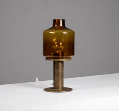 Hans-Agne Jakobsson Model B-102 Brass Table Lamp, 1960s